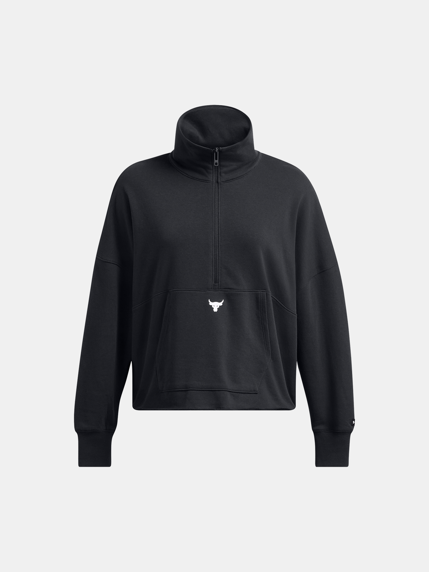 Under Armour Sweatshirt Pjt Rck Half Zip Pullover-BLK - Women's