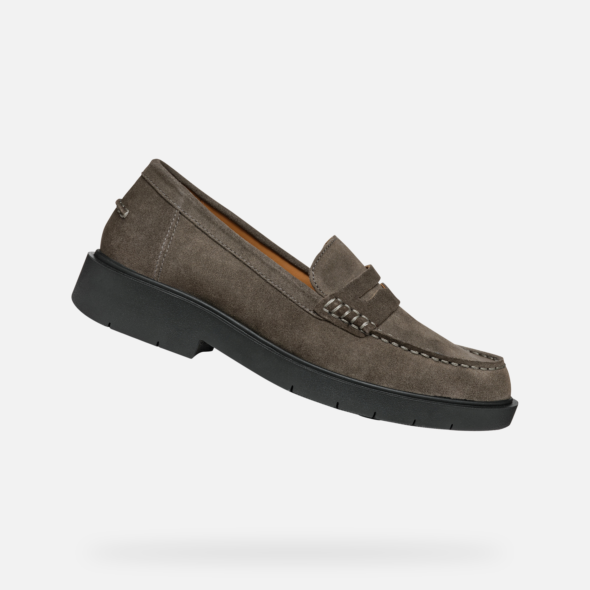 Dark grey women&#039;s moccasins Geox Spherica Ec1 - Women&#039;s