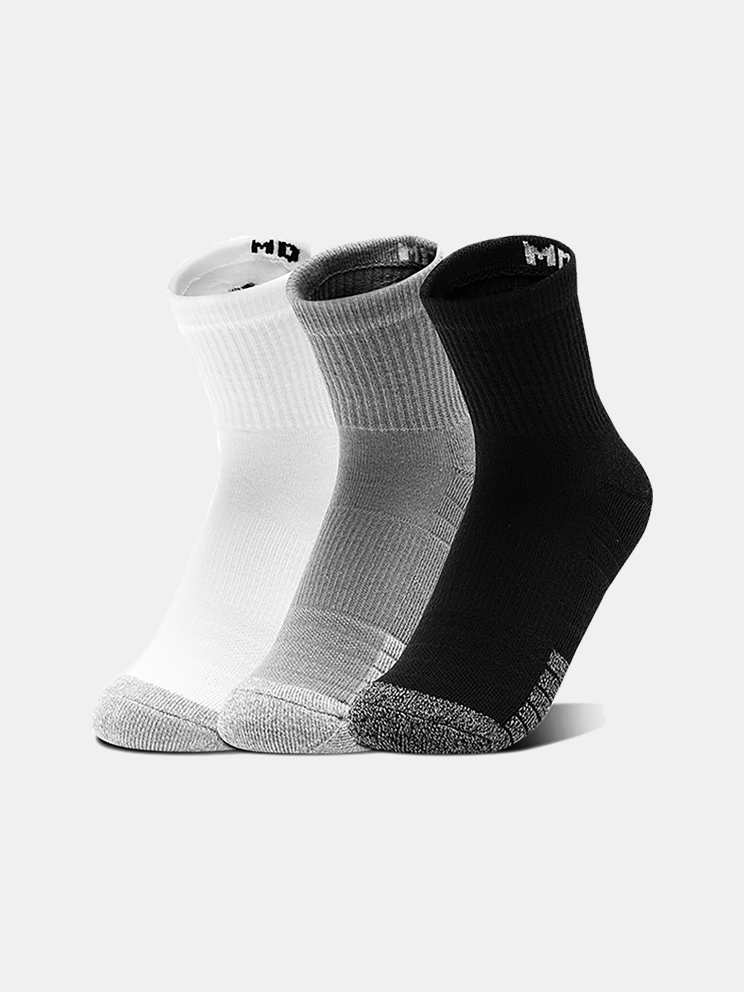 Under Armour Socks UA Heatgear Quarter 3pk-BLK - Unisex