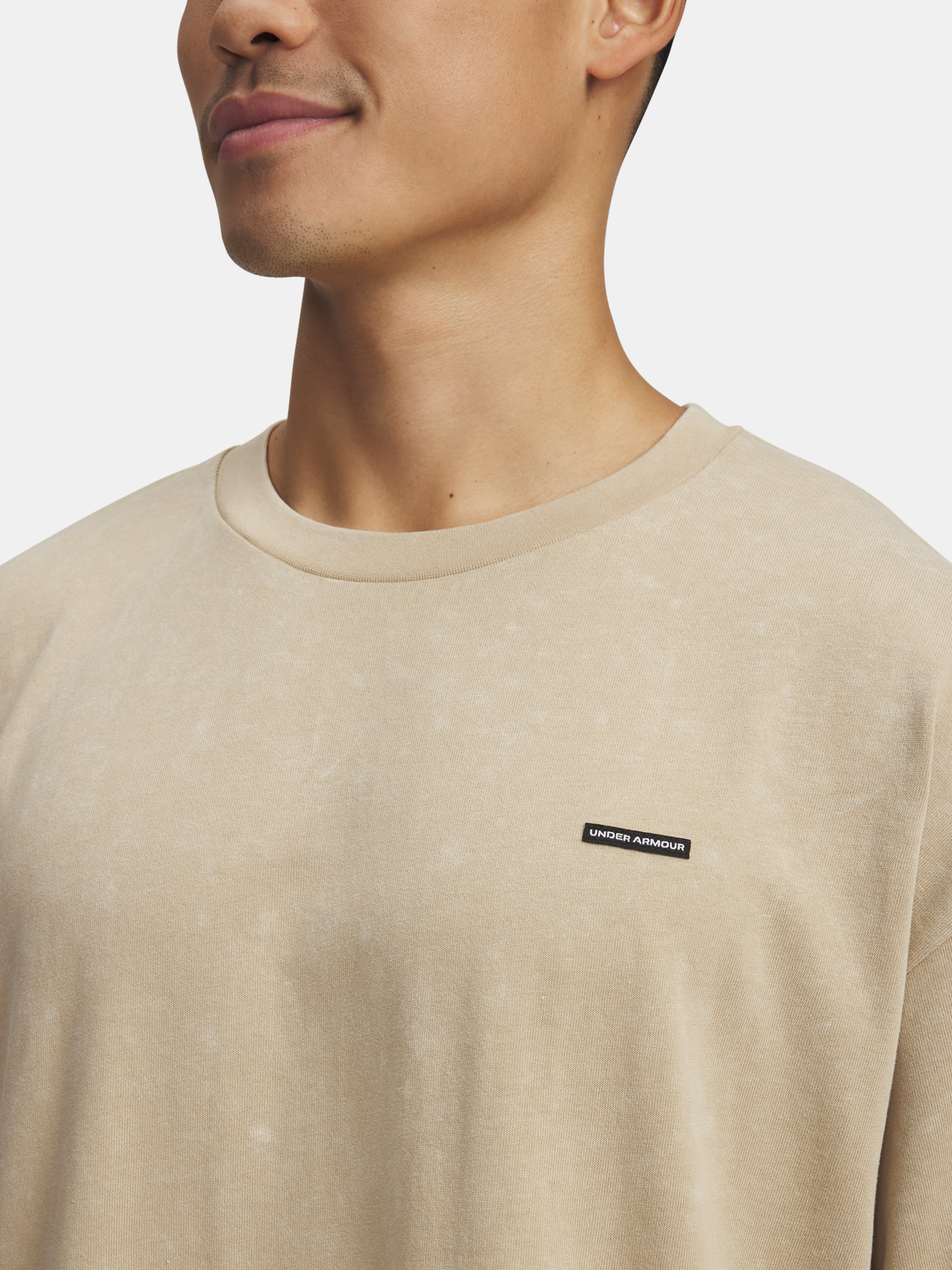 Men's Under Armour UA M HW OS LOGO WASH SS-BRN - Men's T-Shirt