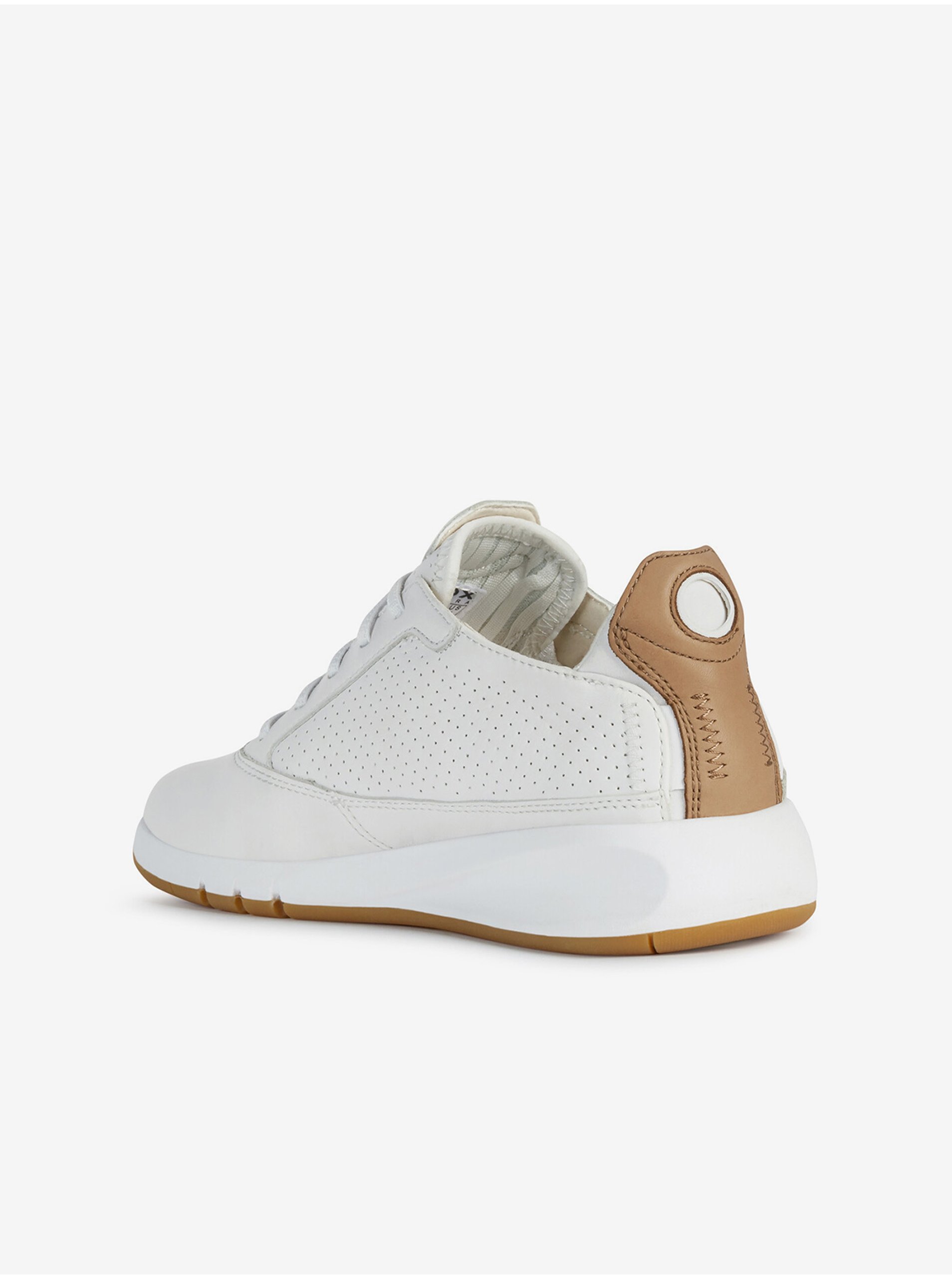 White Women's Leather Shoes Geox Aerantis - Women's