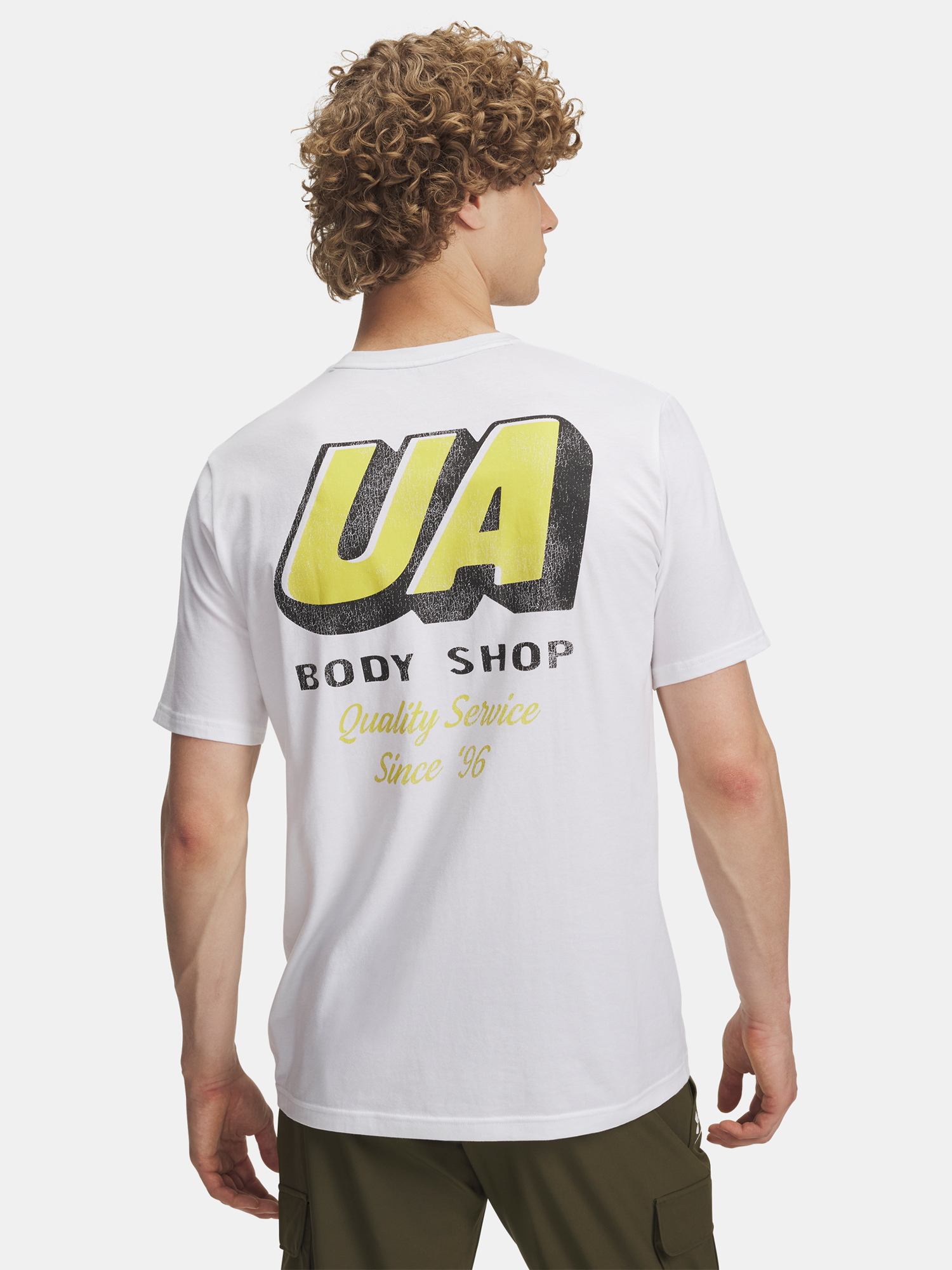 Men's Under Armour UA 60/40S BODY SHOP SS-WHT - Men's T-Shirt