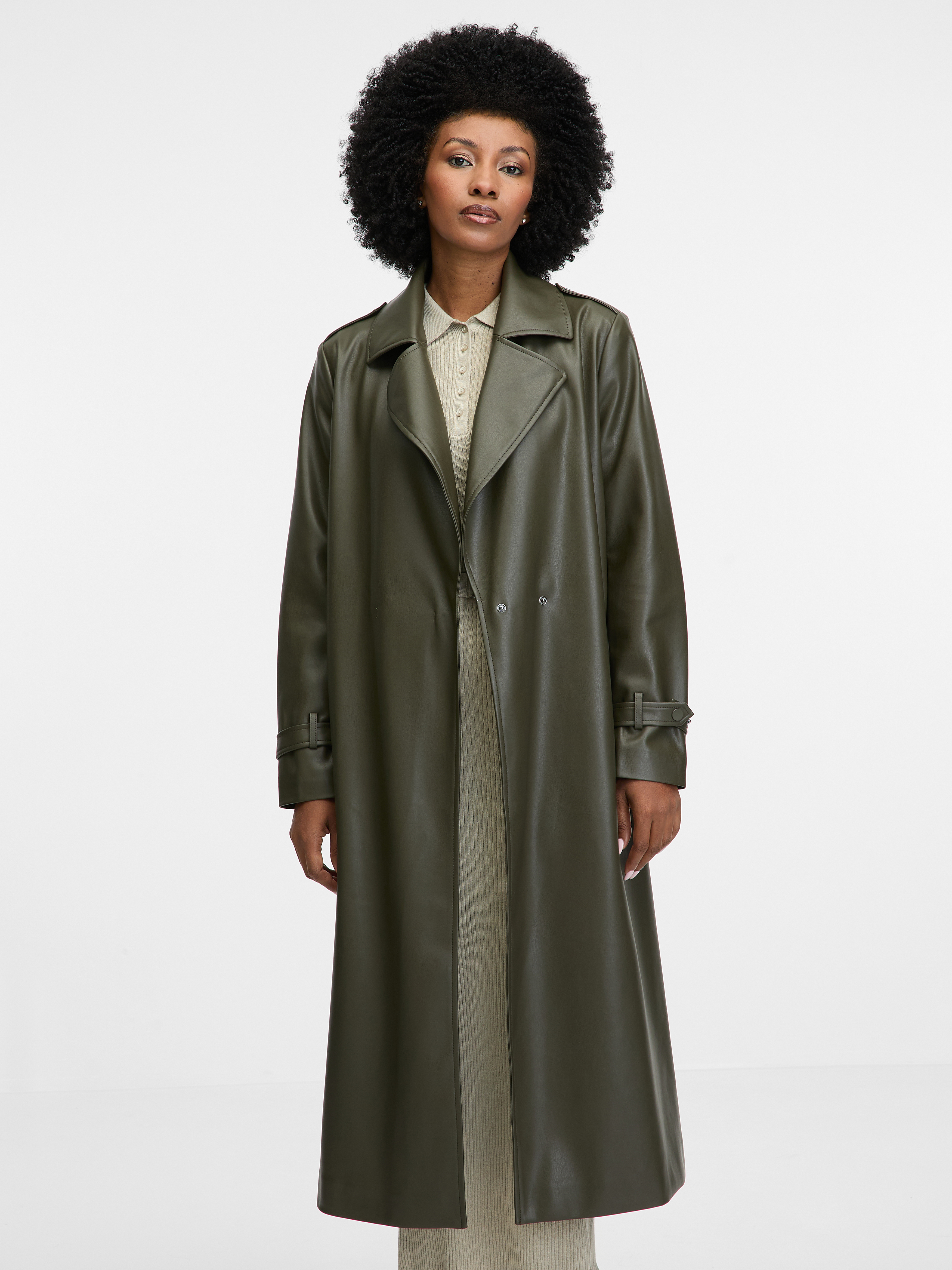 Khaki women's trench coat ORSAY - Women's