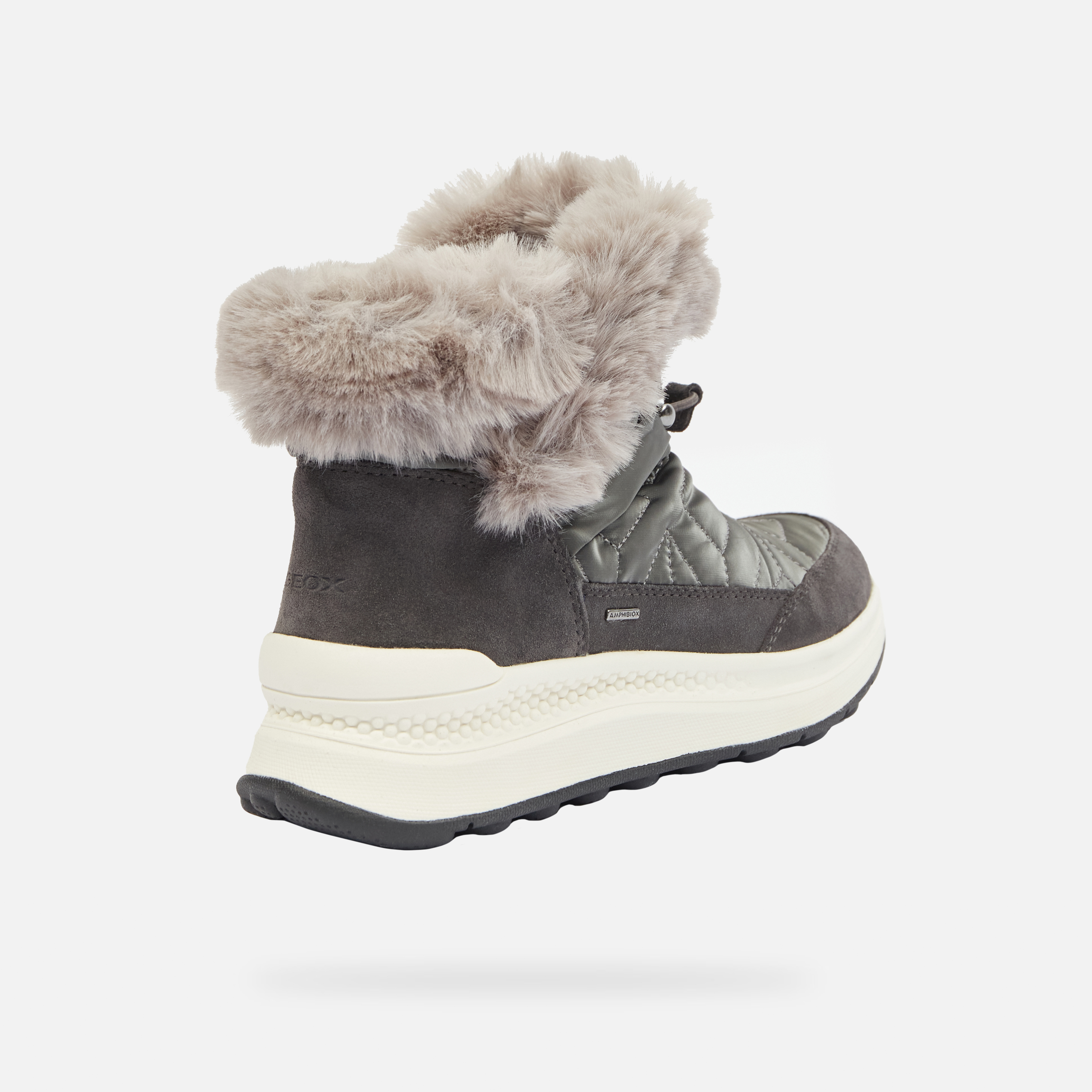 Dark grey women&#039;s ankle boots Geox Spherica Actif X2 Abx - Women&#039;s