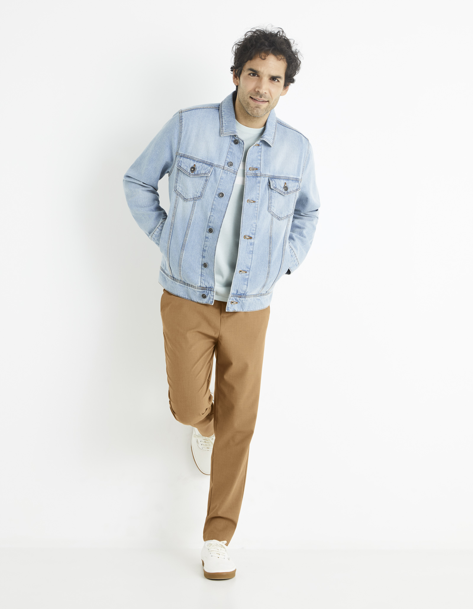 Pantaloni casual pentru barbati Celio - maro