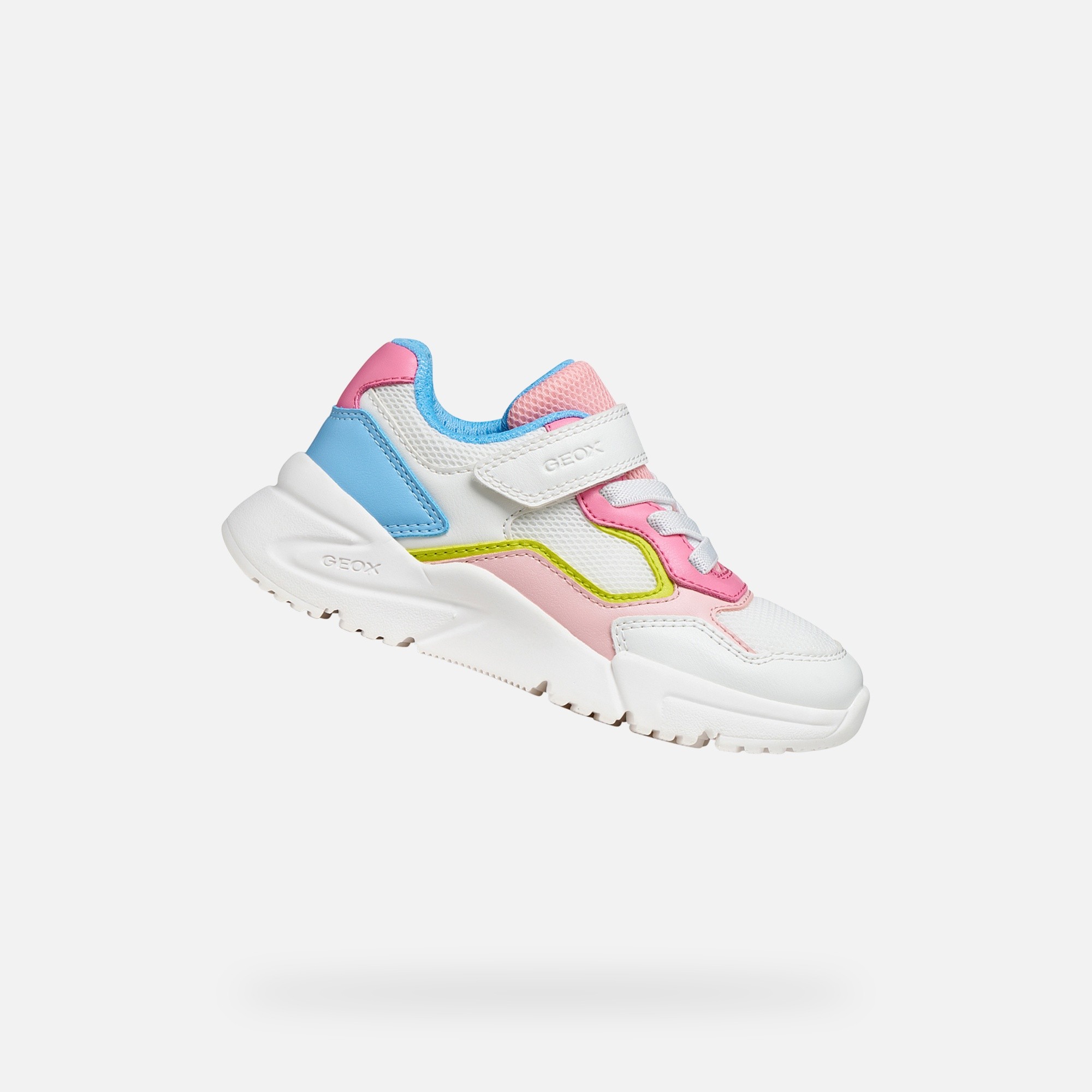 White Girls Sneakers Geox Loftus - Girls