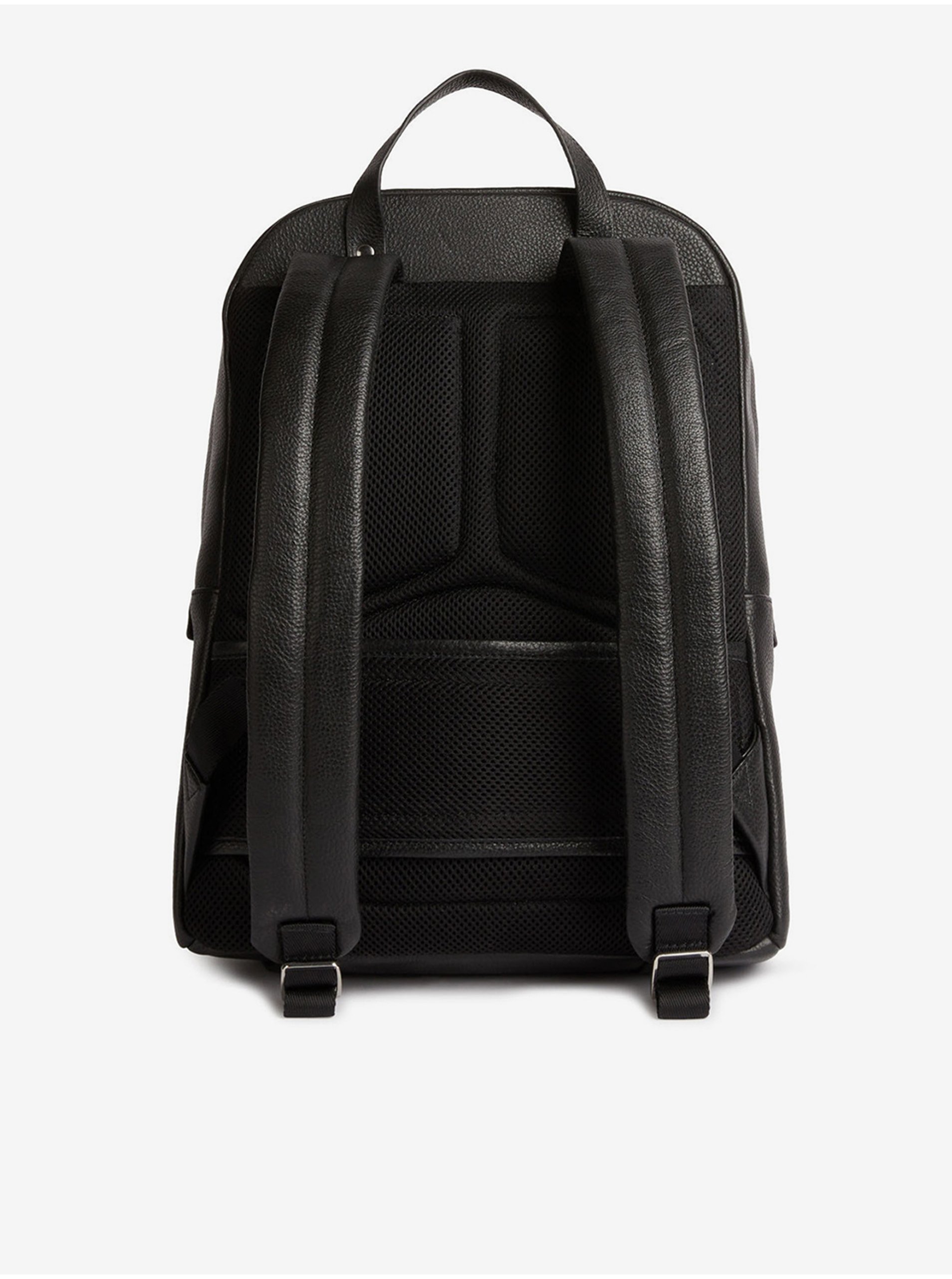 Geox Black Mens Leather Backpack - Men