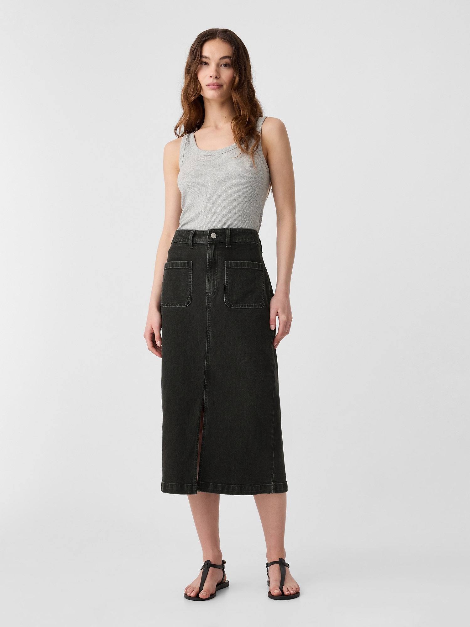 GAP Denim Midi Skirt - Women's