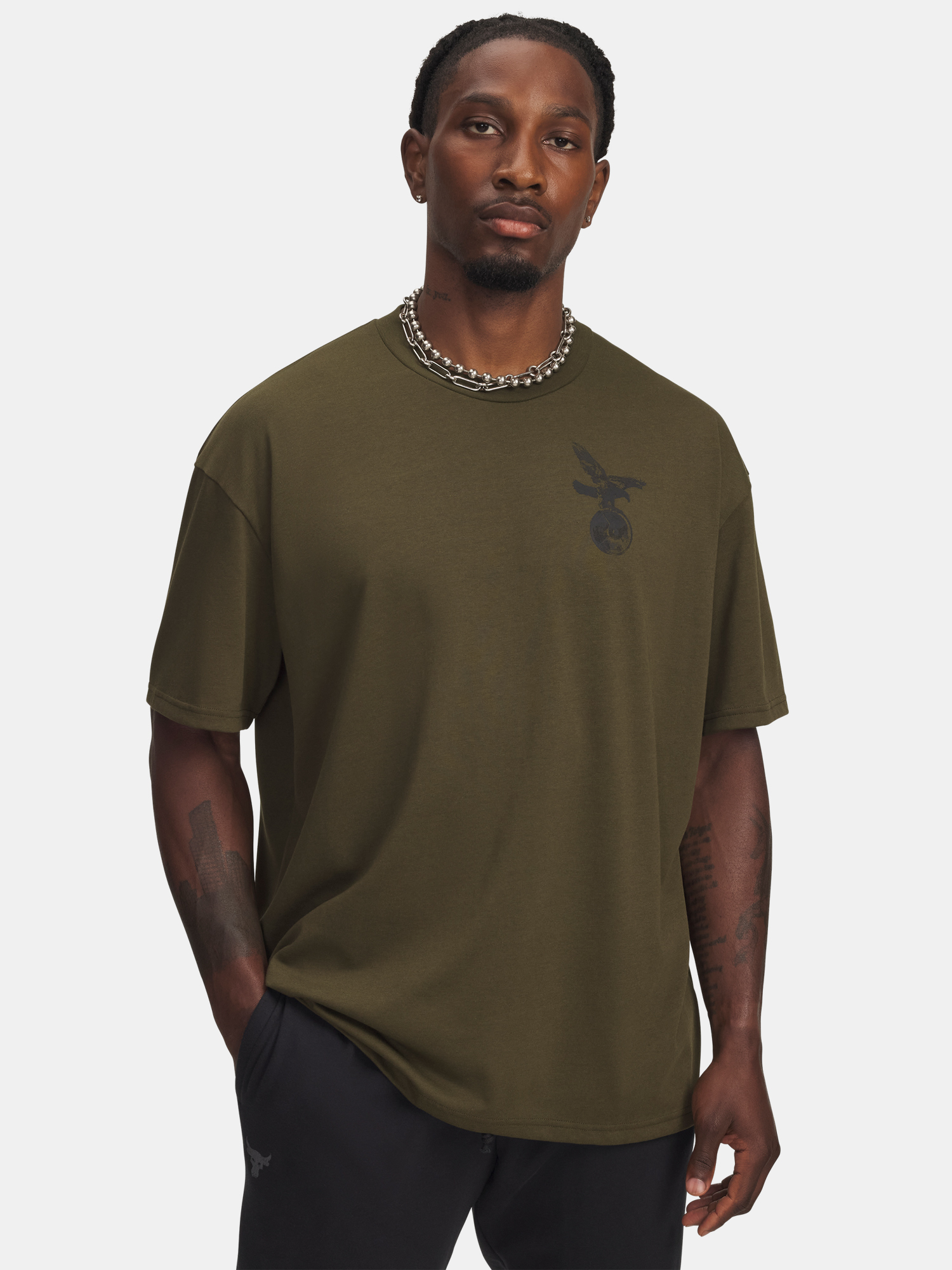 Pánske tričko Under Armour UA Pjt Rck SS Q4 ST-GRN