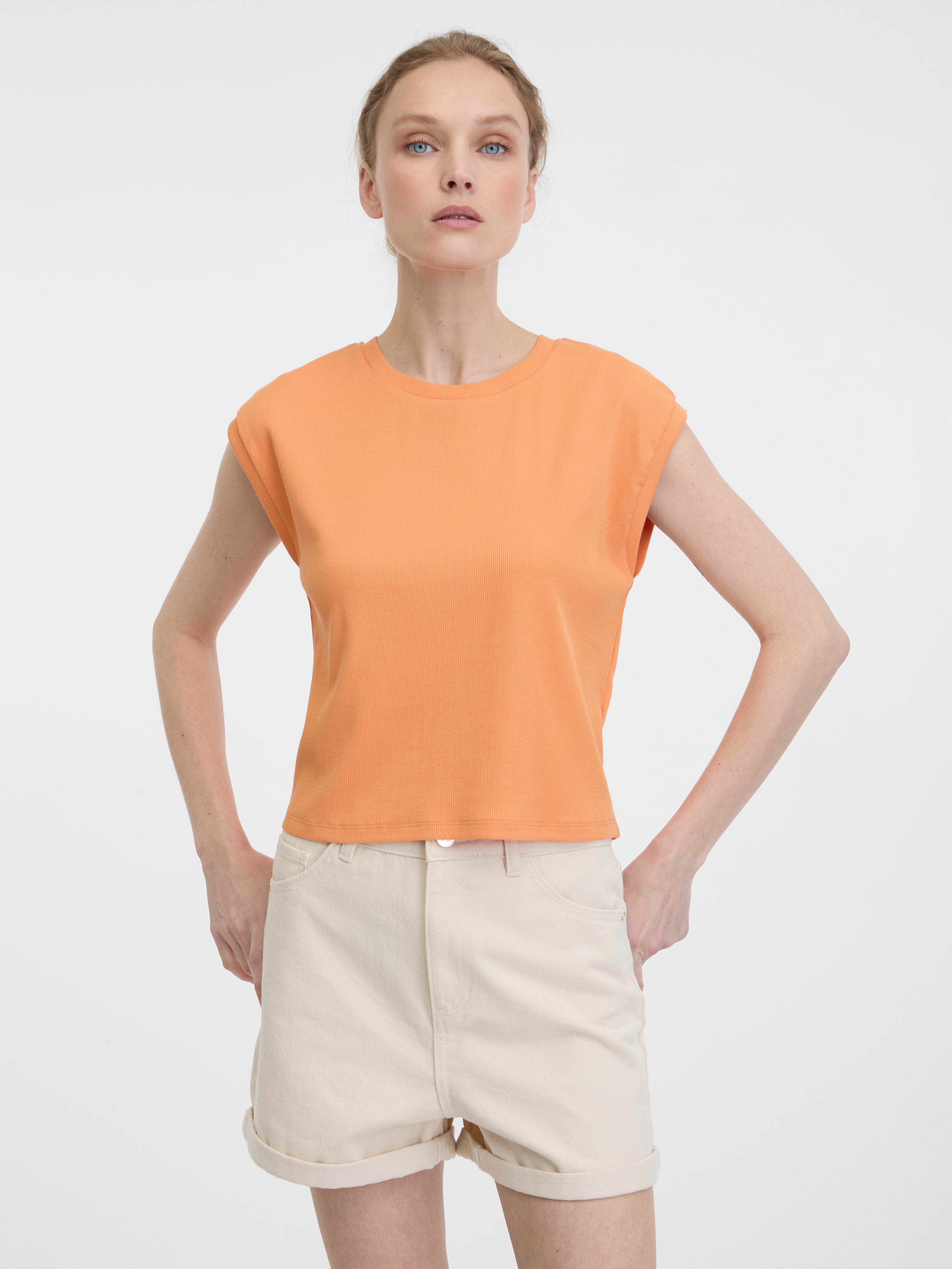 Orsay Orange Women's Short Sleeve Crop T-Shirt - Women