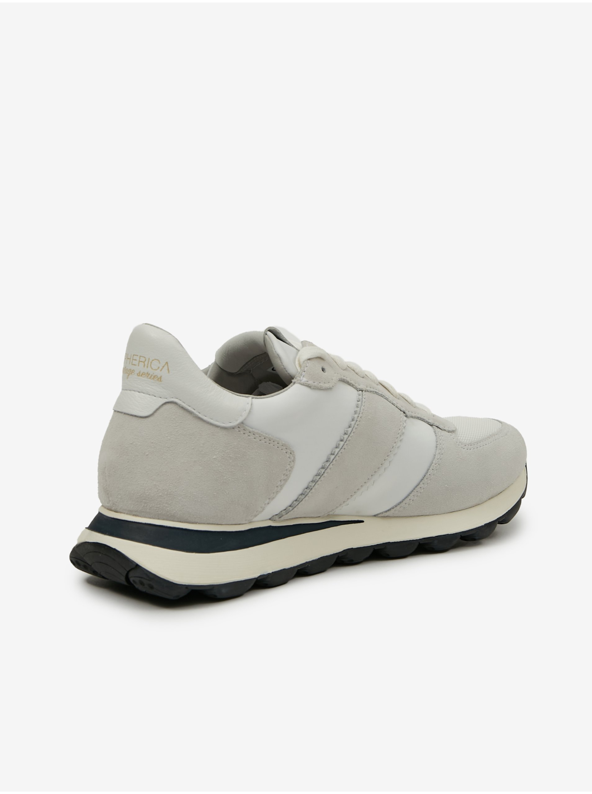 Tenisi, espadrile pentru barbati Geox - gri deschis, crem