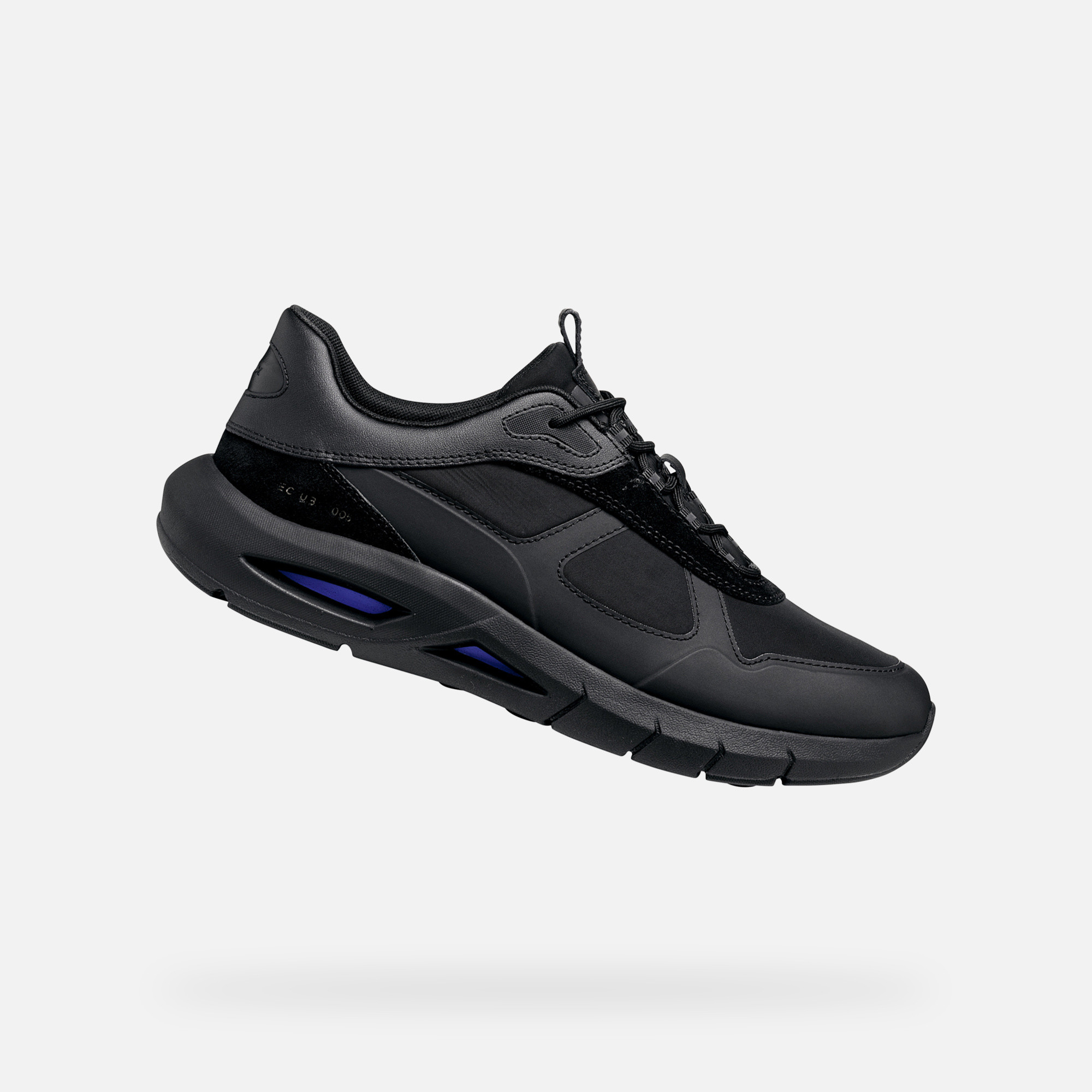 Black mens sneakers Geox Spherica ECUB-5 - Men