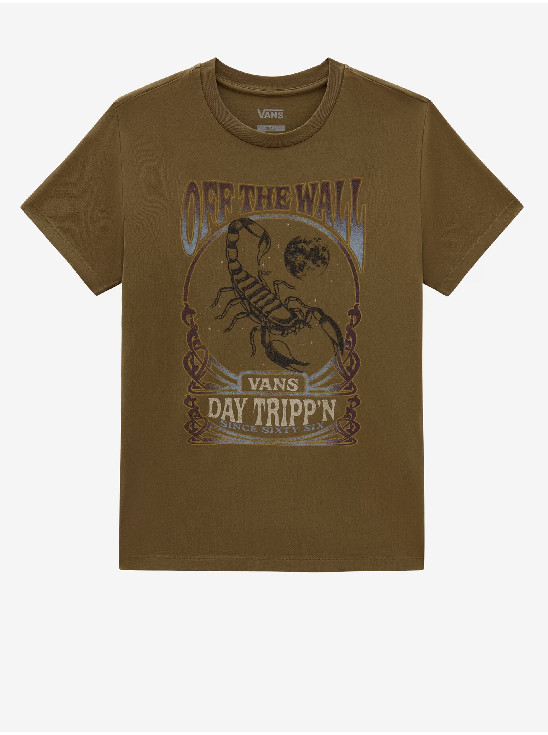 Women's brown T-shirt VANS Scorp Trip - Women