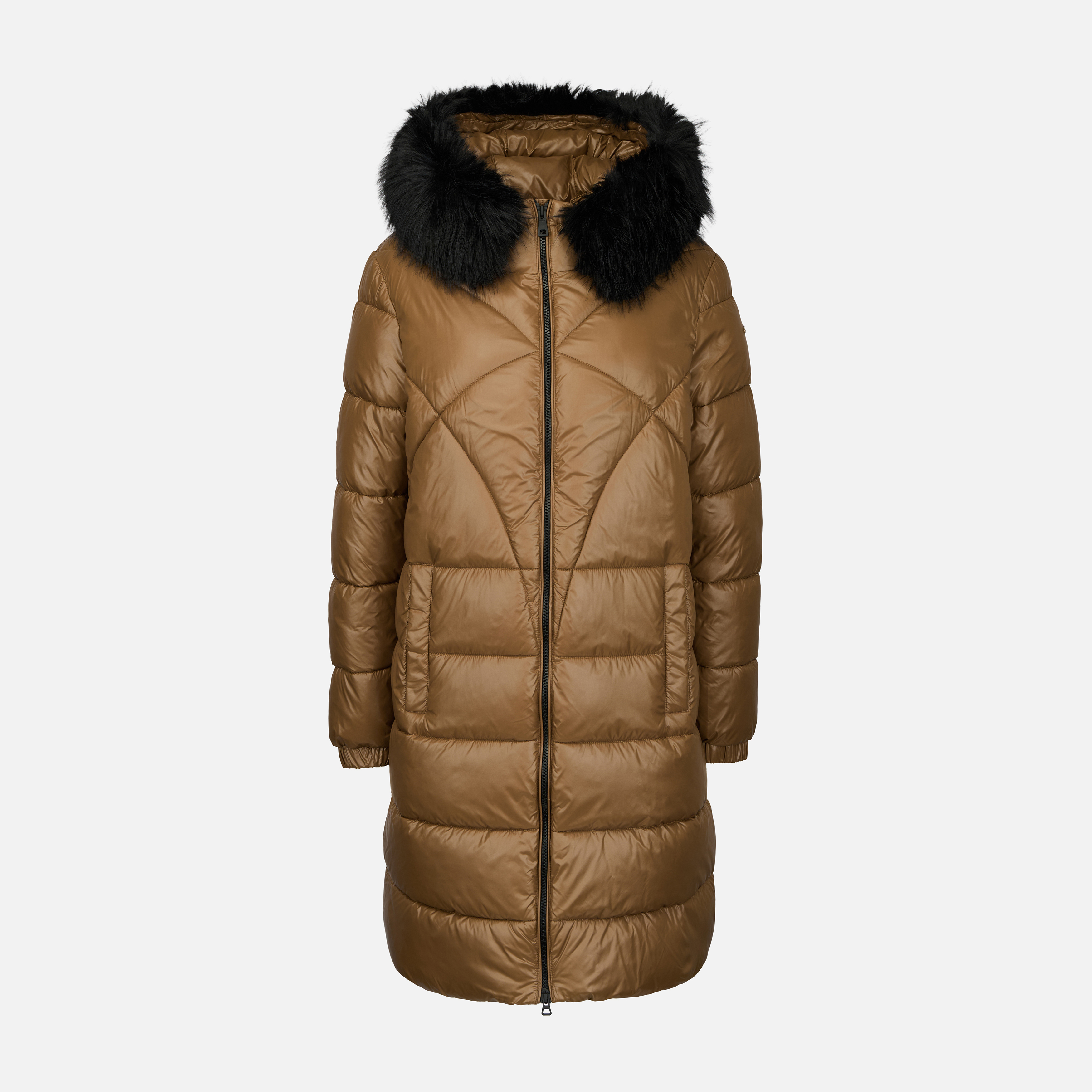 Parka maro de damă Geox Backsie
