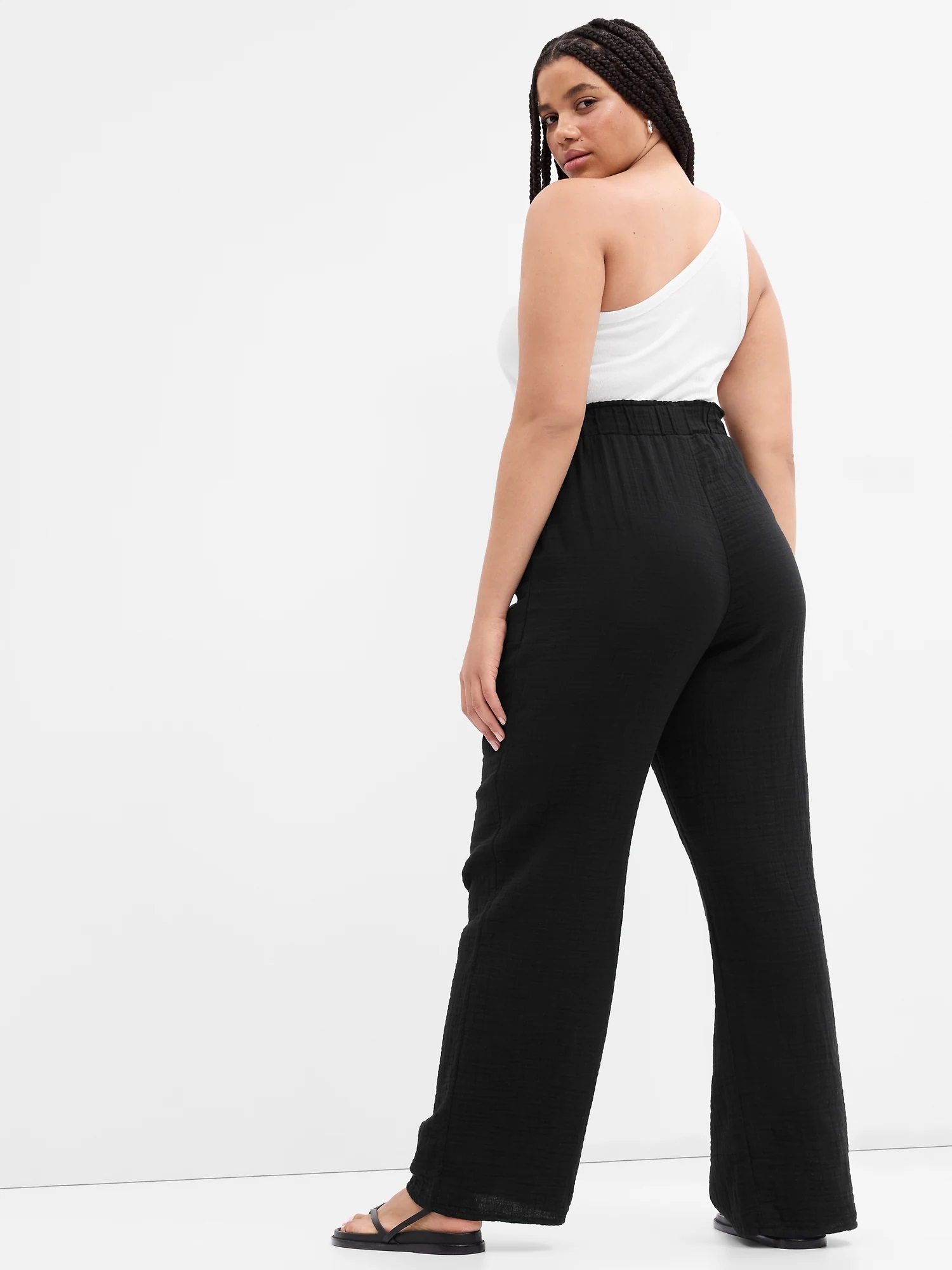 Pantaloni chino pentru femei GAP - negru