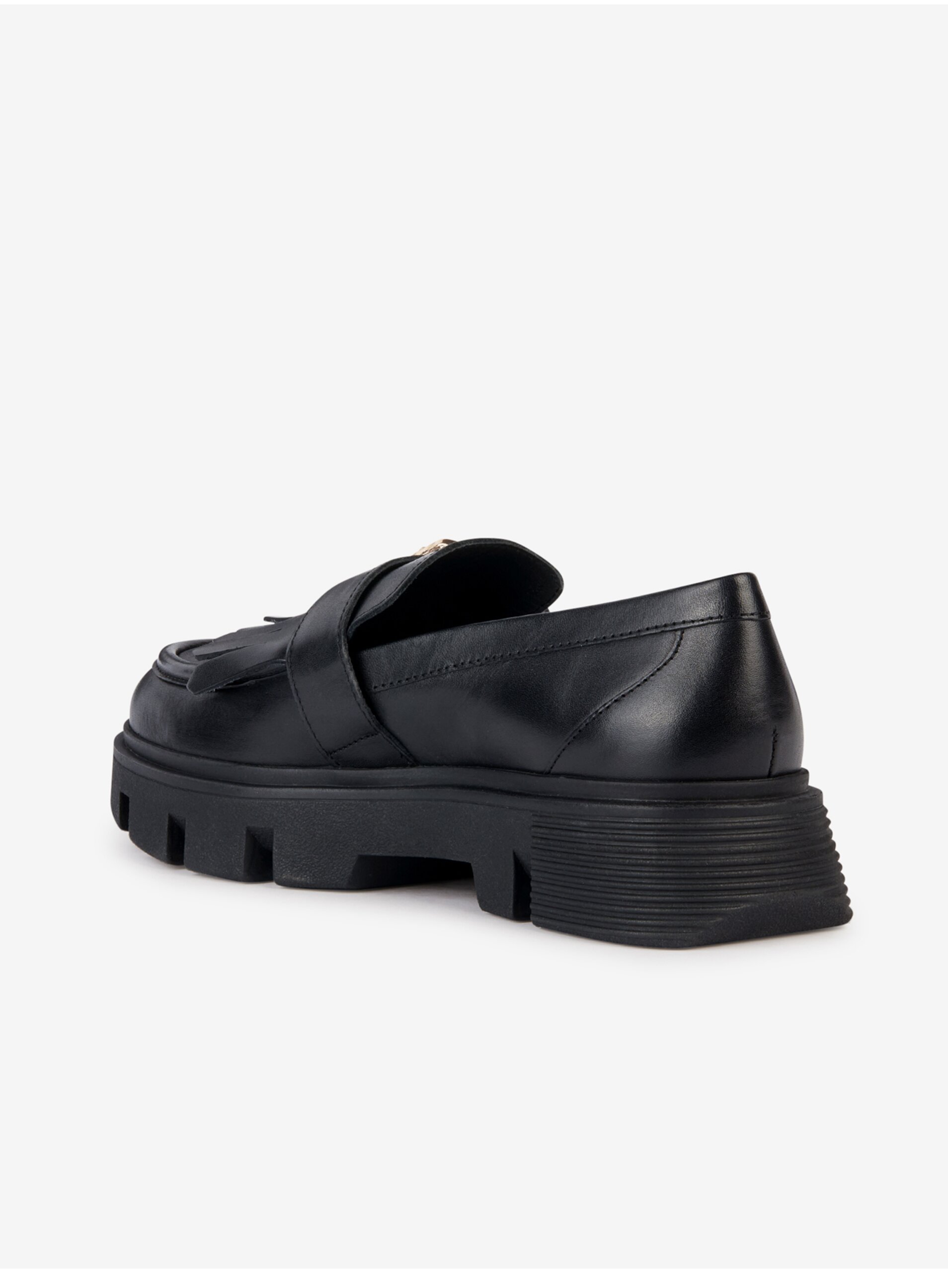 Balerini, mocasini pentru femei Geox - negru