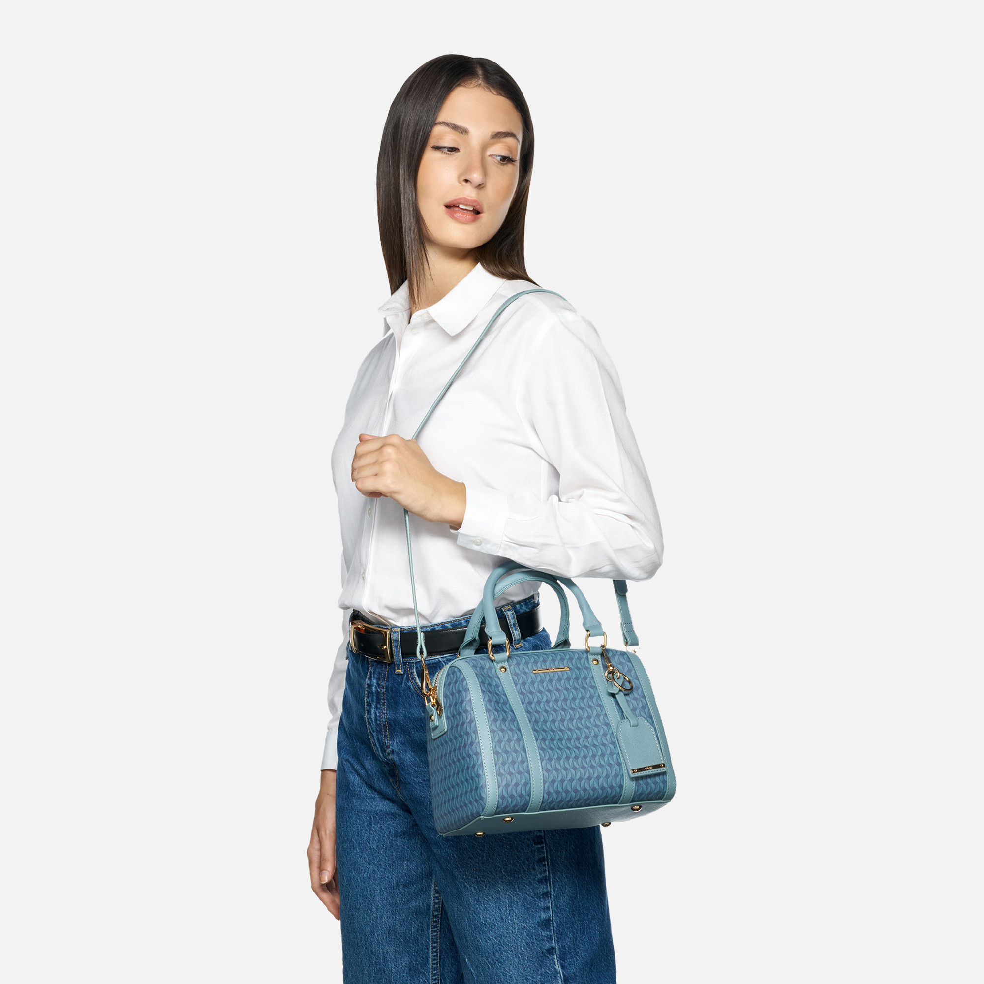 Blue women's handbag Geox Zene S - Women's