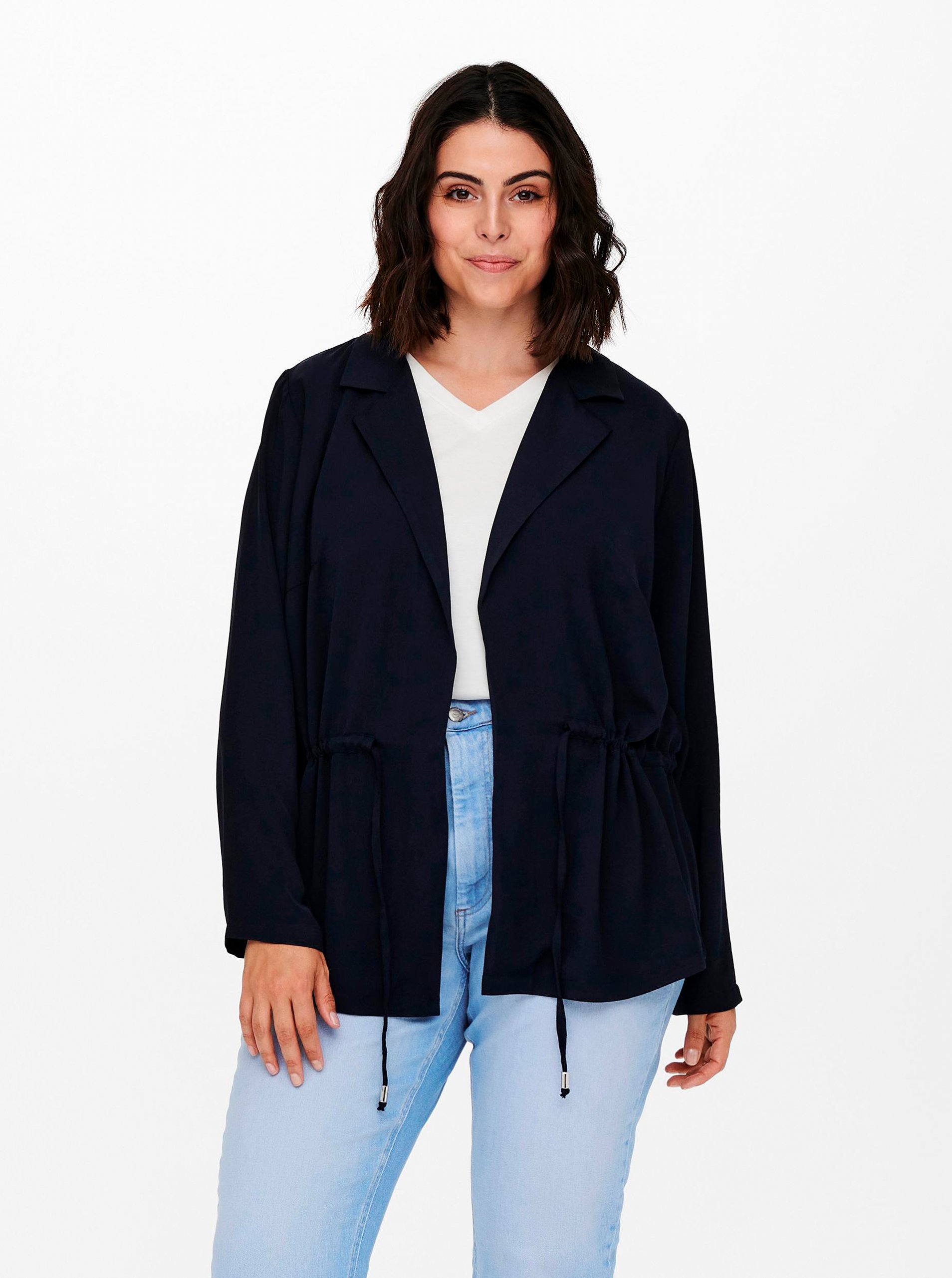 Dark Blue Jacket ONLY CARMAKOMA Damilla - Women