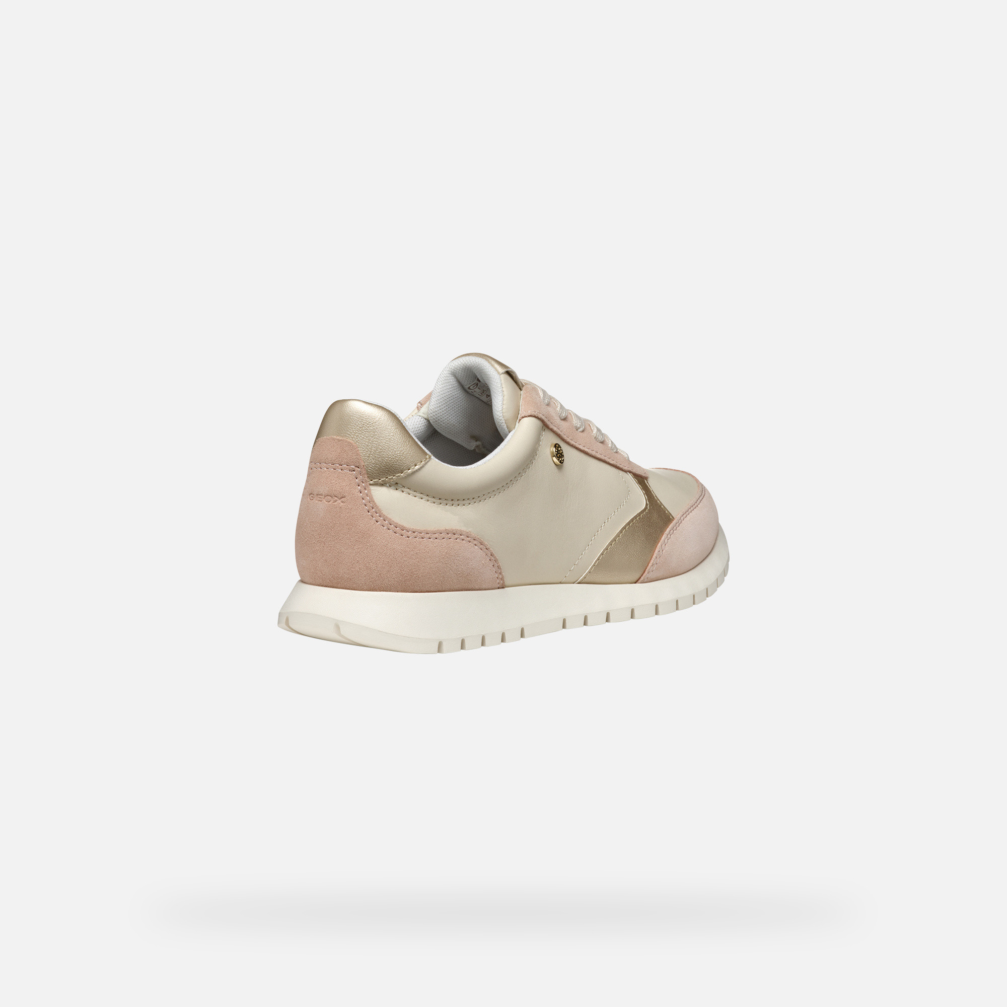 Cream women's sneakers Geox Sukie 2.0 - Women's