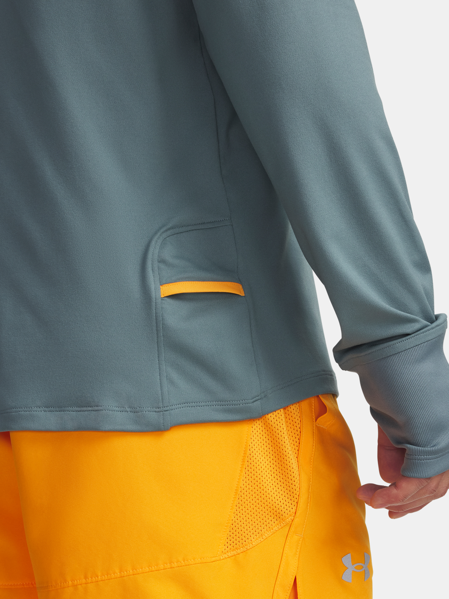 Men's Under Armour UA LAUNCH PRO 1/4 T-Shirt ZIP-BLU - Men's