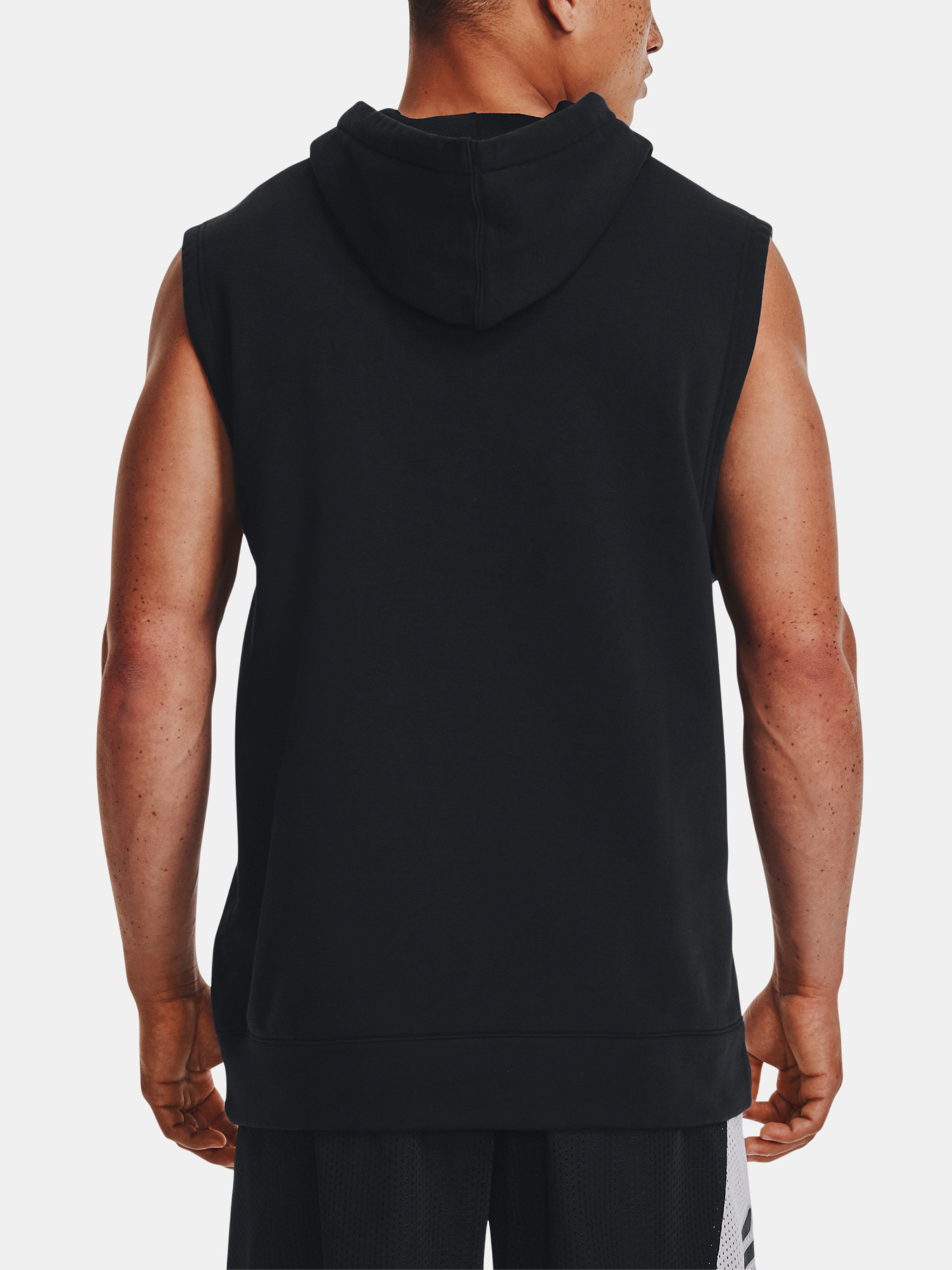 Under Armour Curry Fleece Sweatshirt SLVLS Hoodie-BLK - Mens