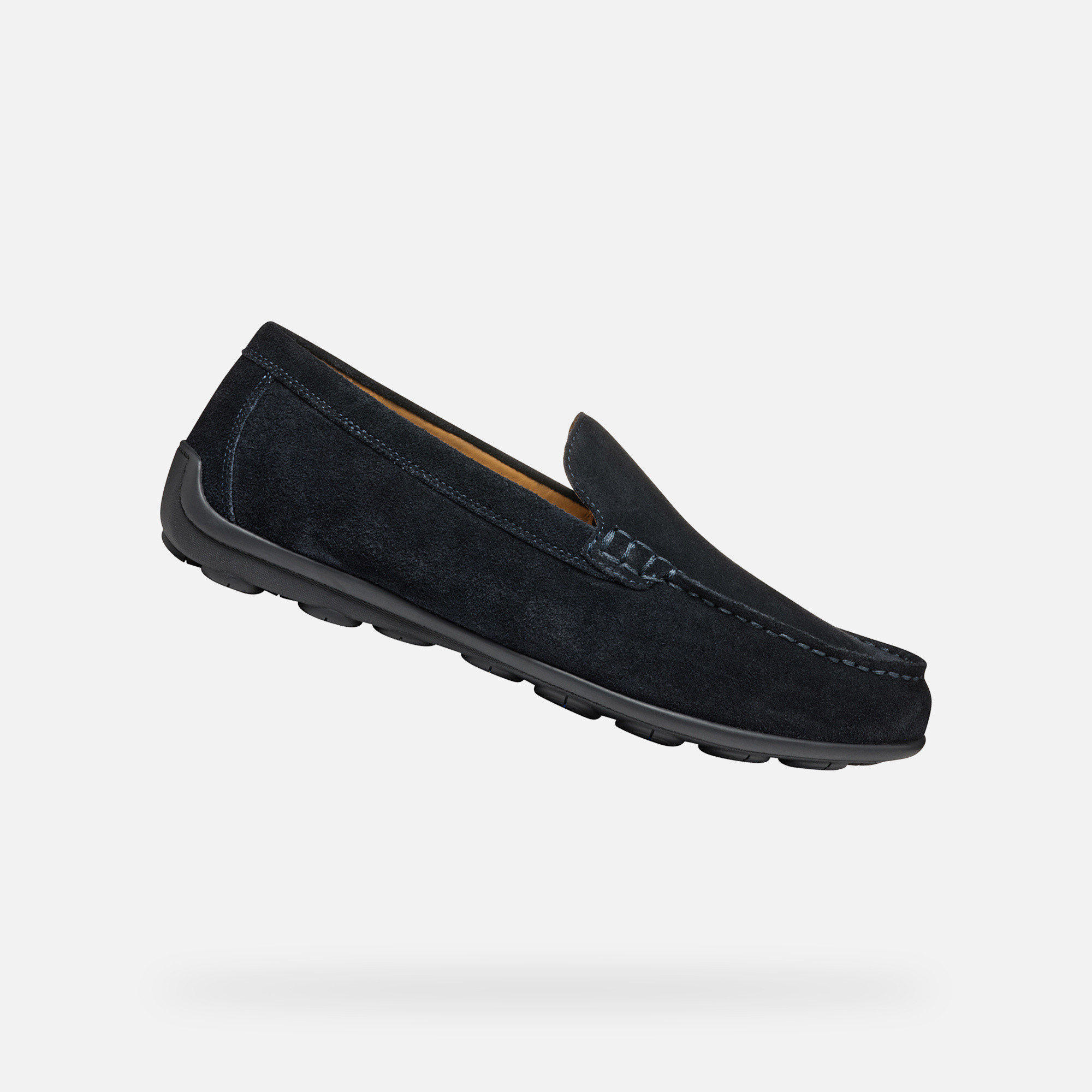 Dark blue men&#039;s moccasins Geox Spherica EC16 - Men&#039;s