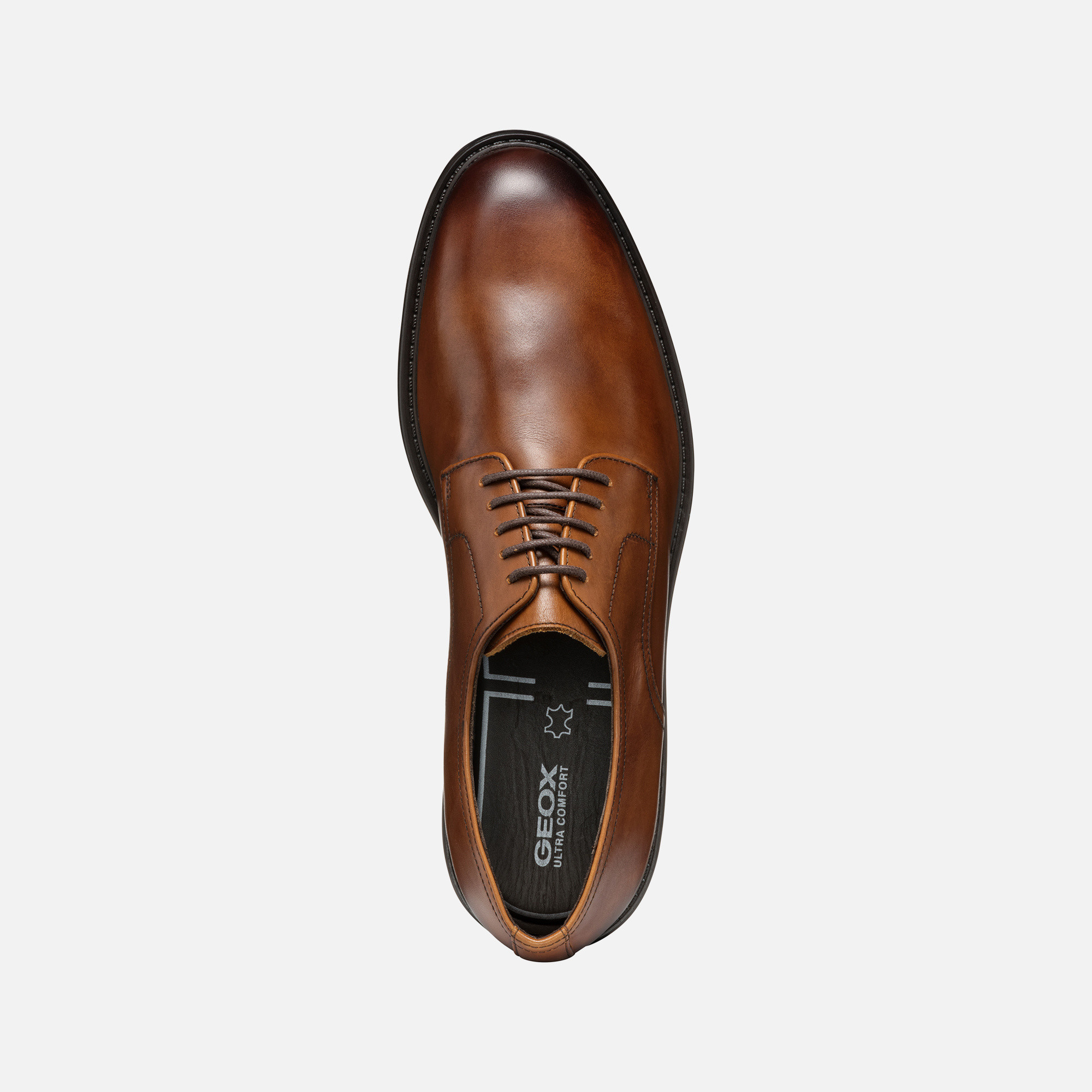 Brown men's formal shoes Geox Walk Pleasure - Men