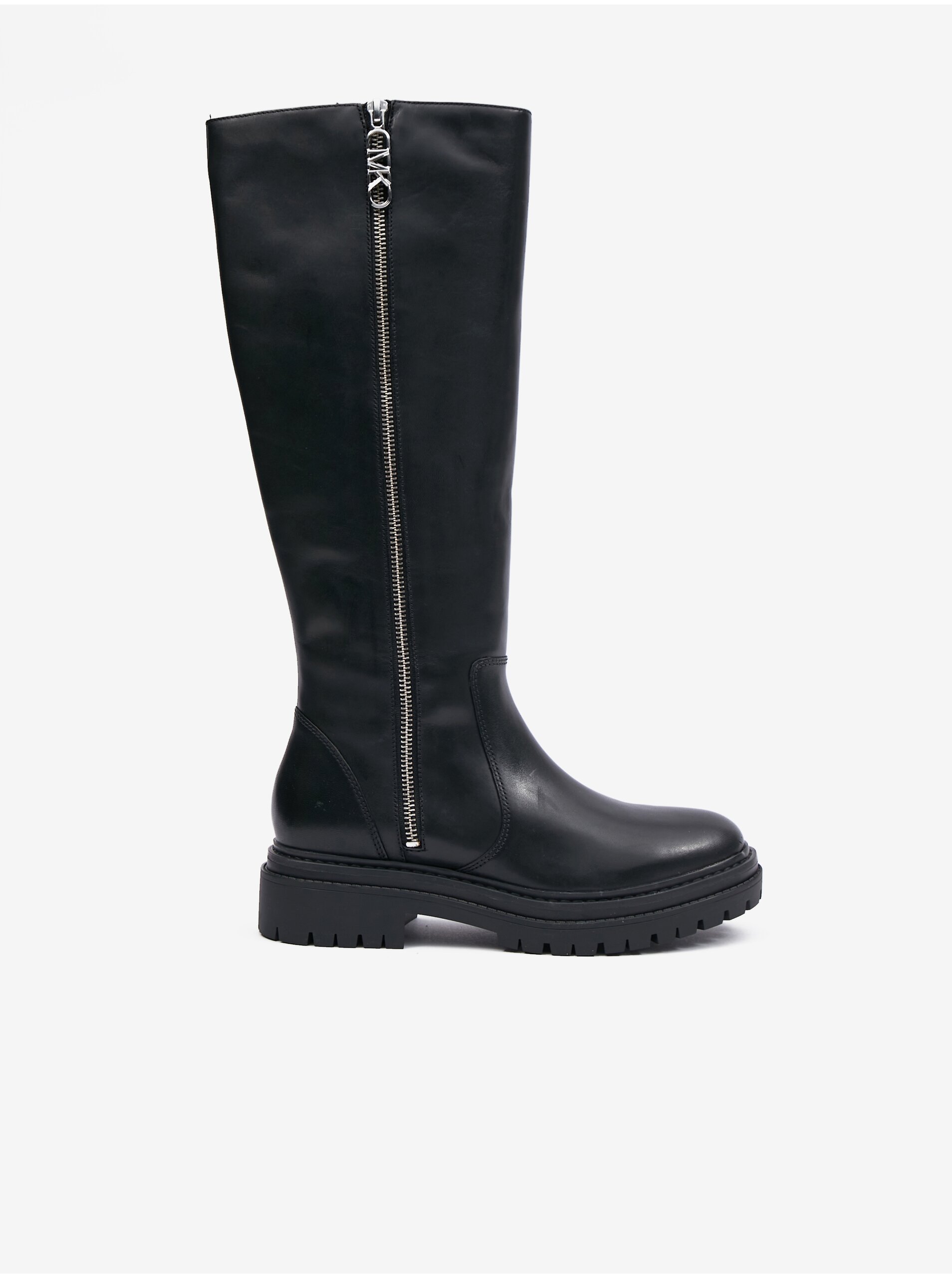 Black Women's Leather Boots Michael Kors Regan - Ladies