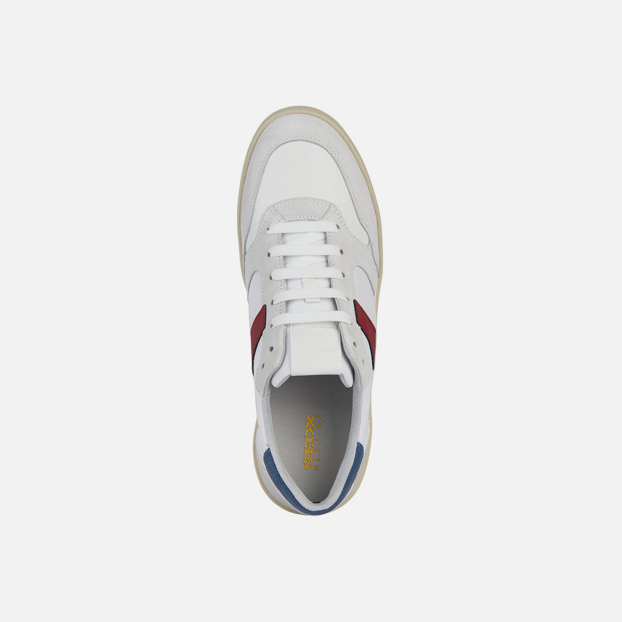 Grey-white men&#039;s sneakers Geox Affile - Men&#039;s