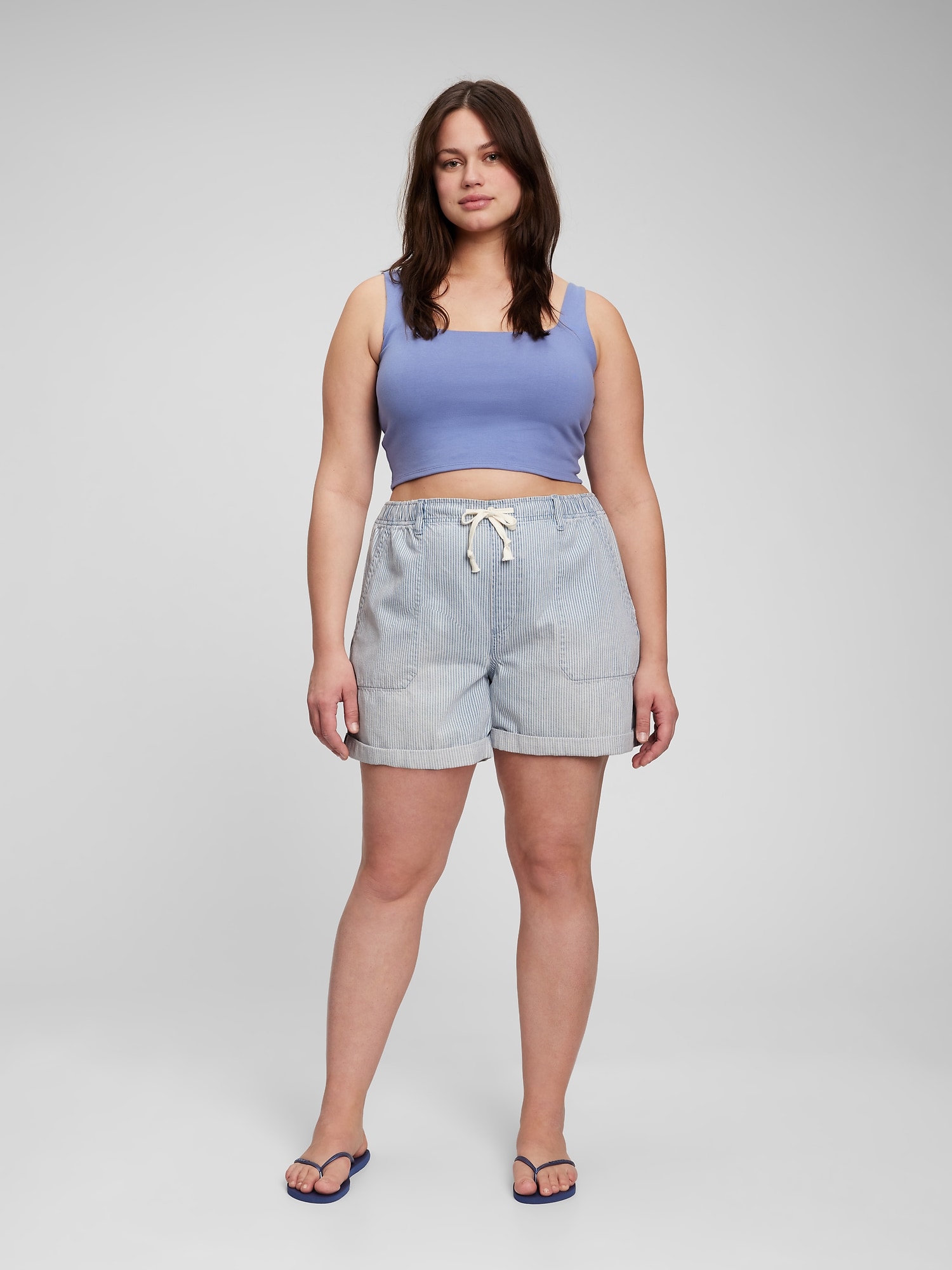 Pantaloni scurti pentru femei GAP - albastru