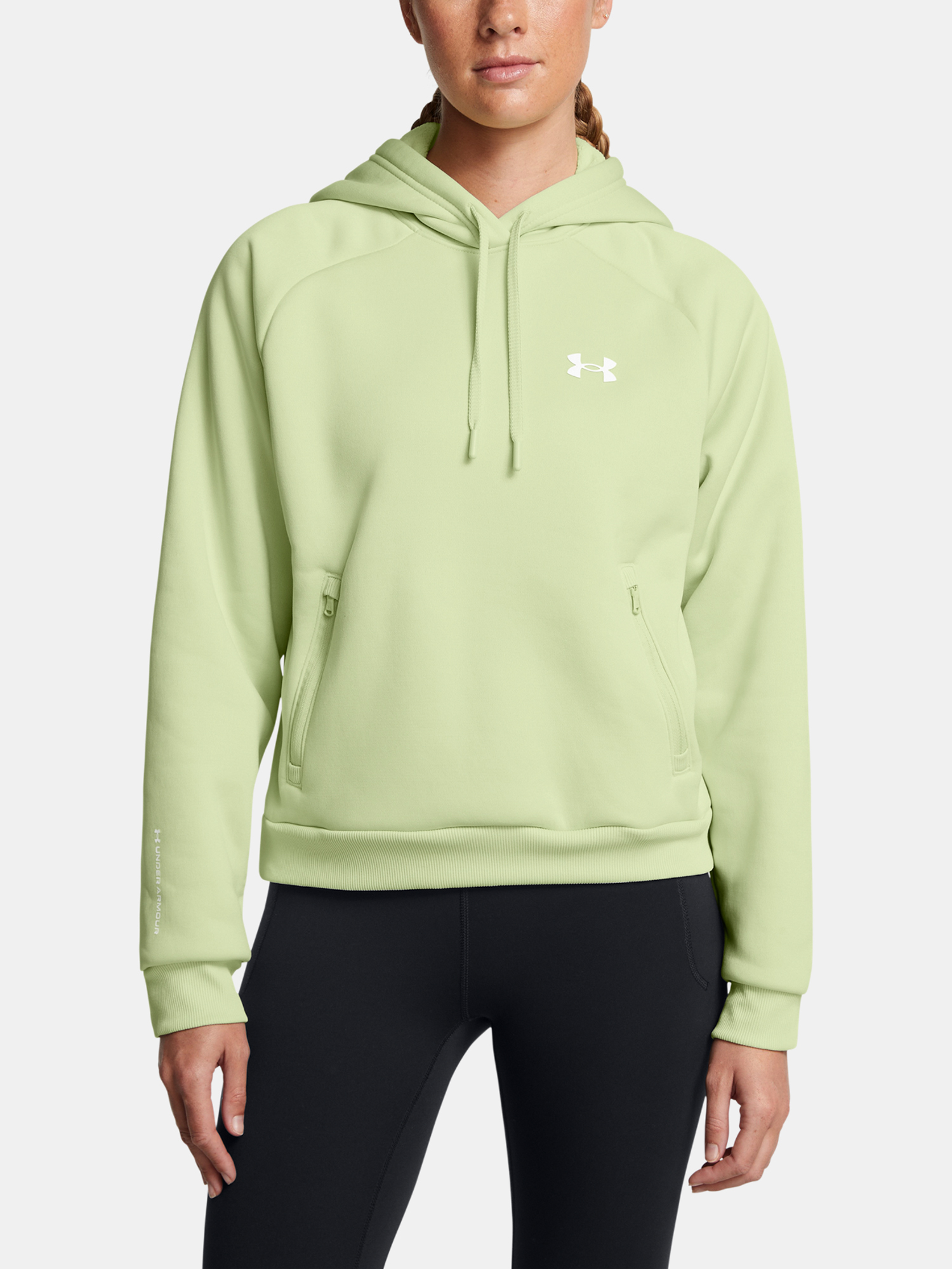 Women's Sweatshirt Under Armour UA Armour Flc Pro Hdy-GRN - Women's