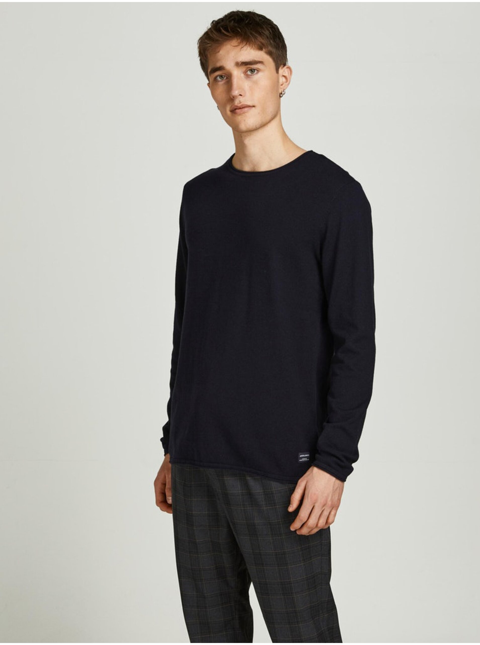 Černý Pánský Basic Svetr Jack & Jones Hill - Pánské