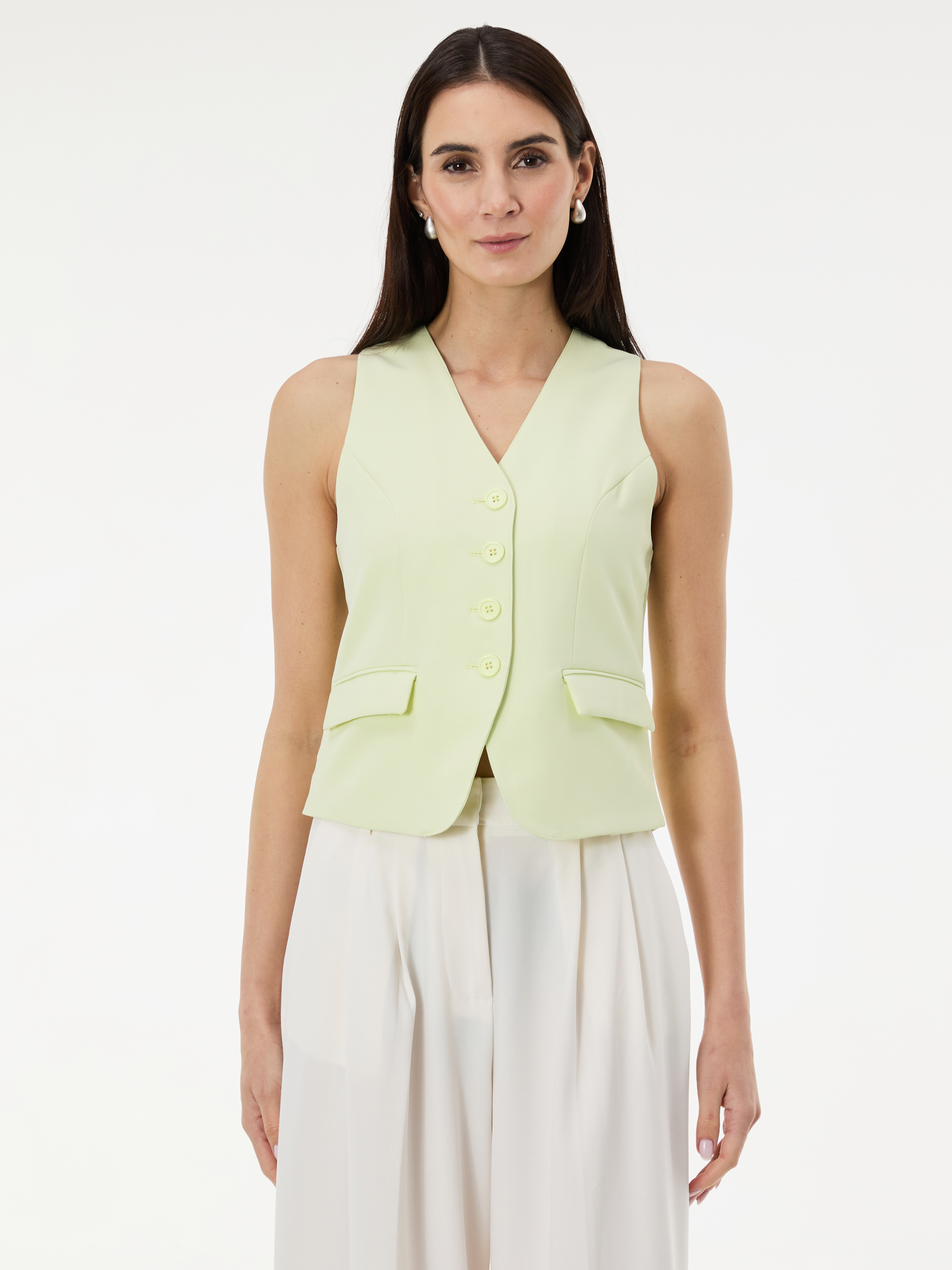 Светлозелен дамски елек ORSAY