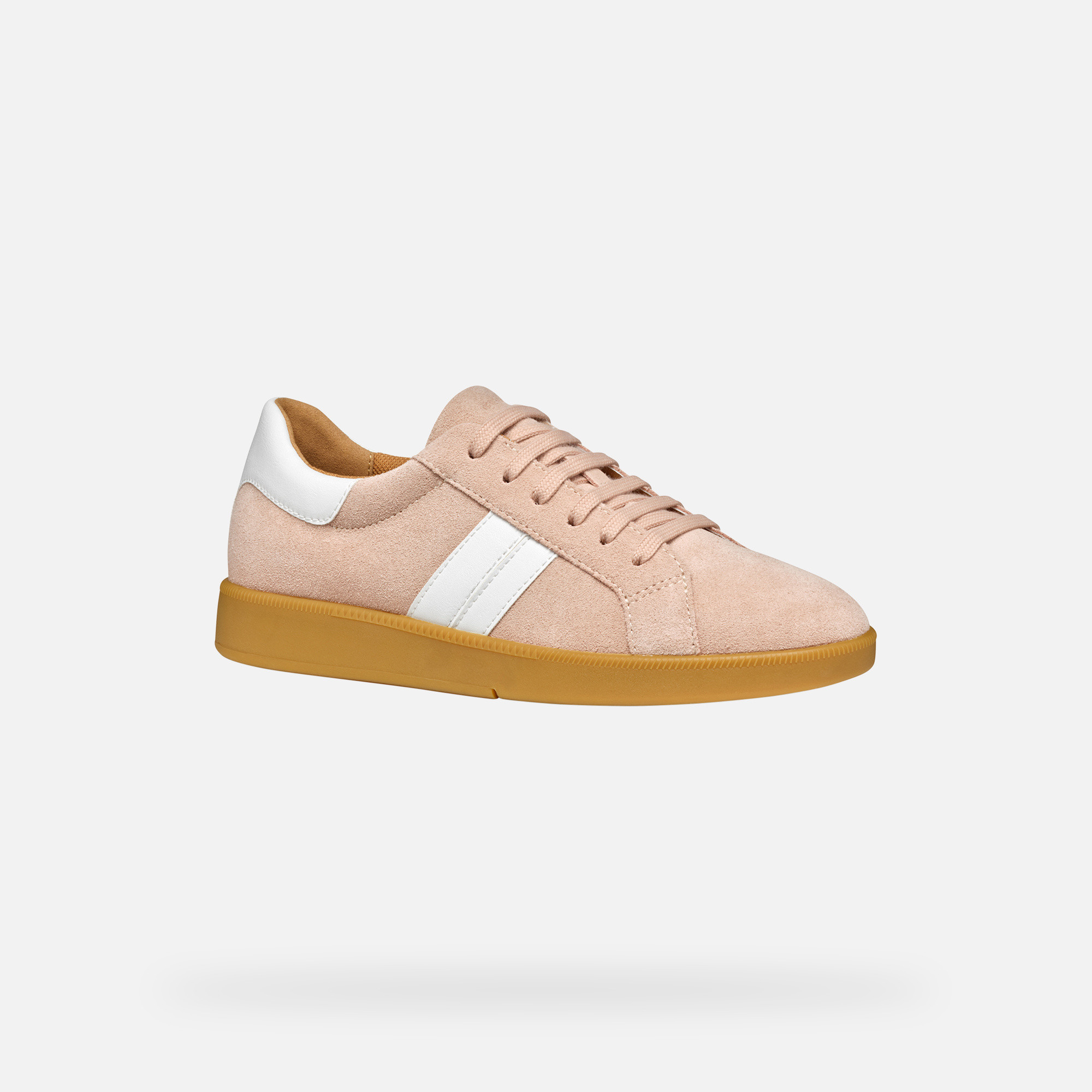 Cream women's sneakers Geox Meleda - Women's