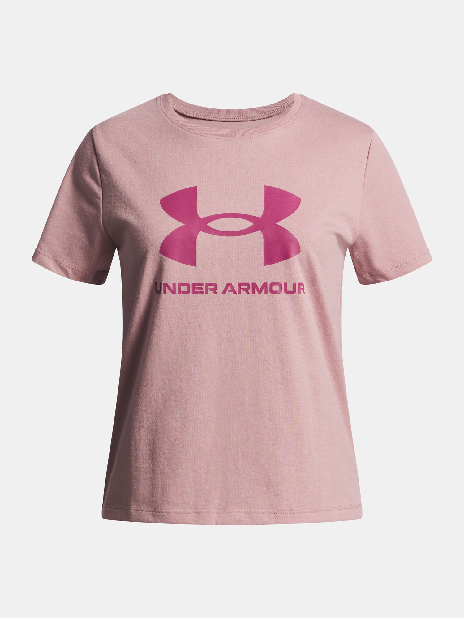 Girls T-shirt Under Armour UA BIG LOGO SS-PNK - Girls