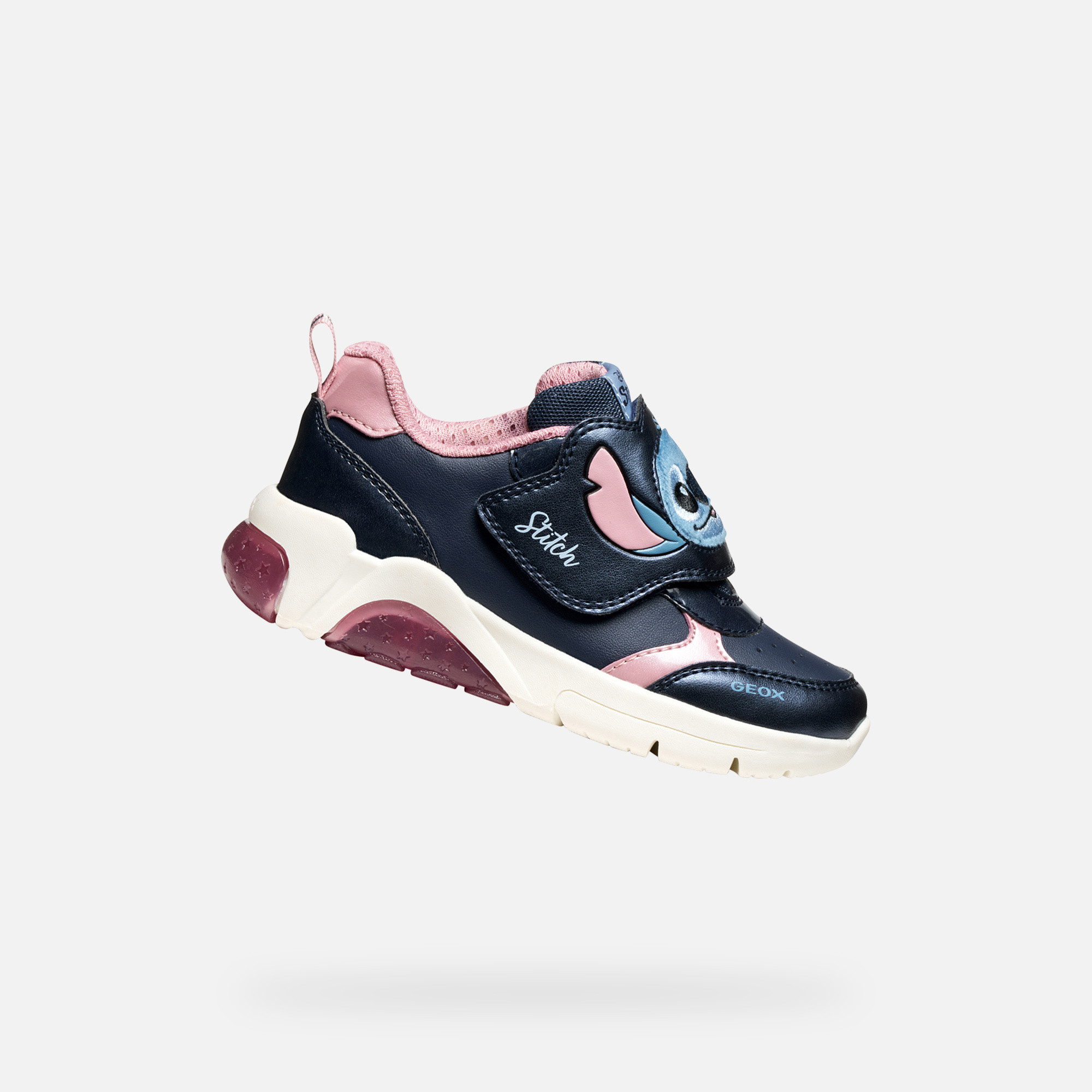 Dark Blue Girls Geox Fadinlight Sneakers - Girls