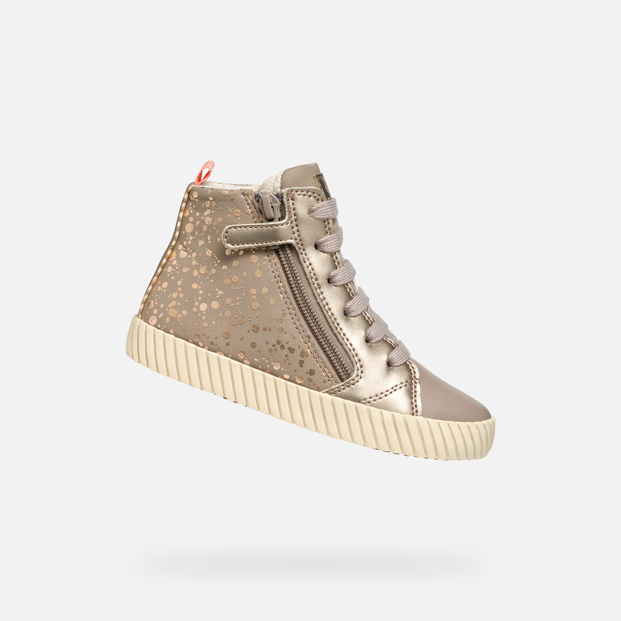 Beige Geox Mirroless Girls Sneakers - Girls