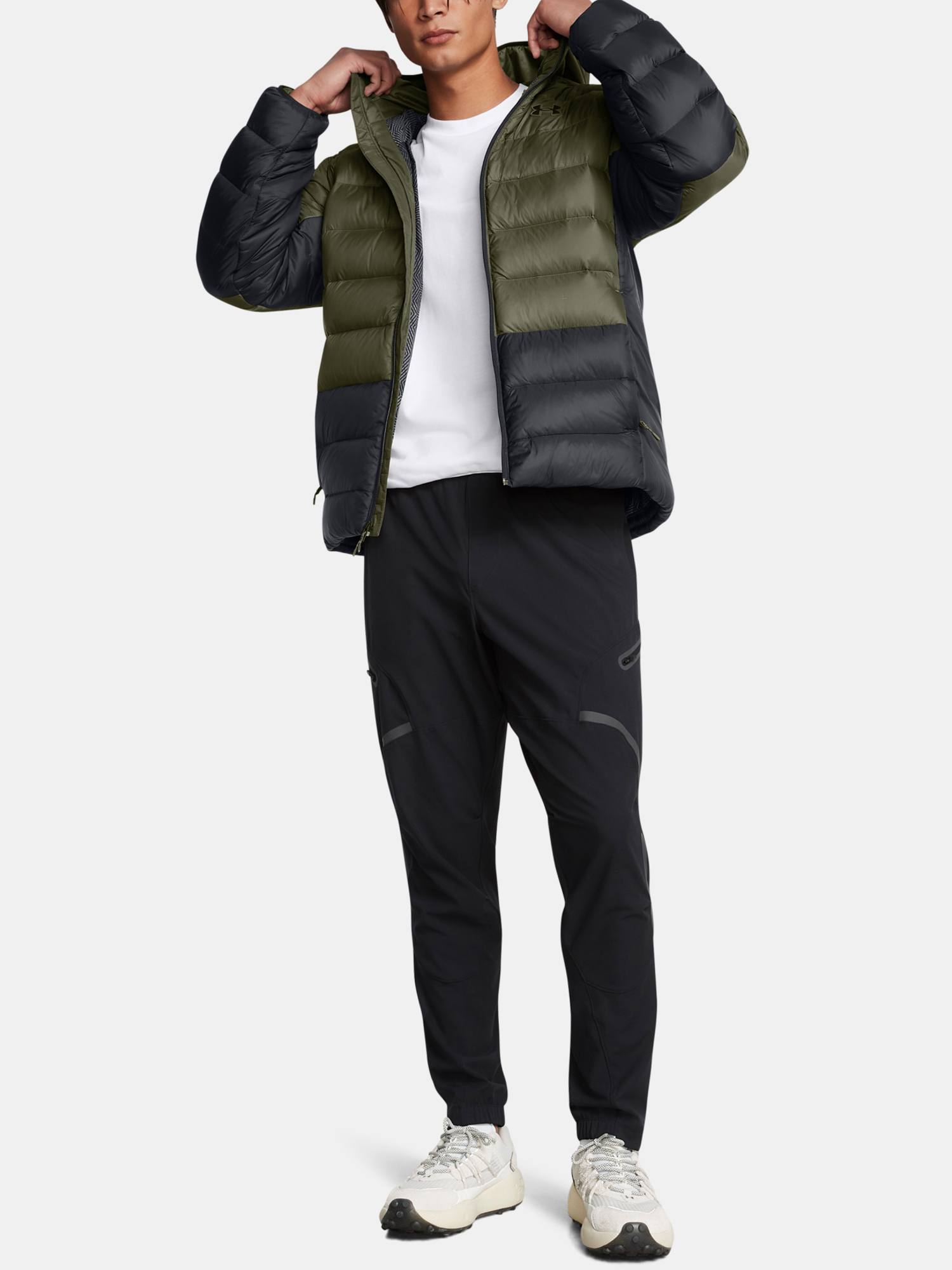 Men&#039;s jacket Under Armour LEGEND DOWN HOODED JACKET-GRN - Men&#039;s