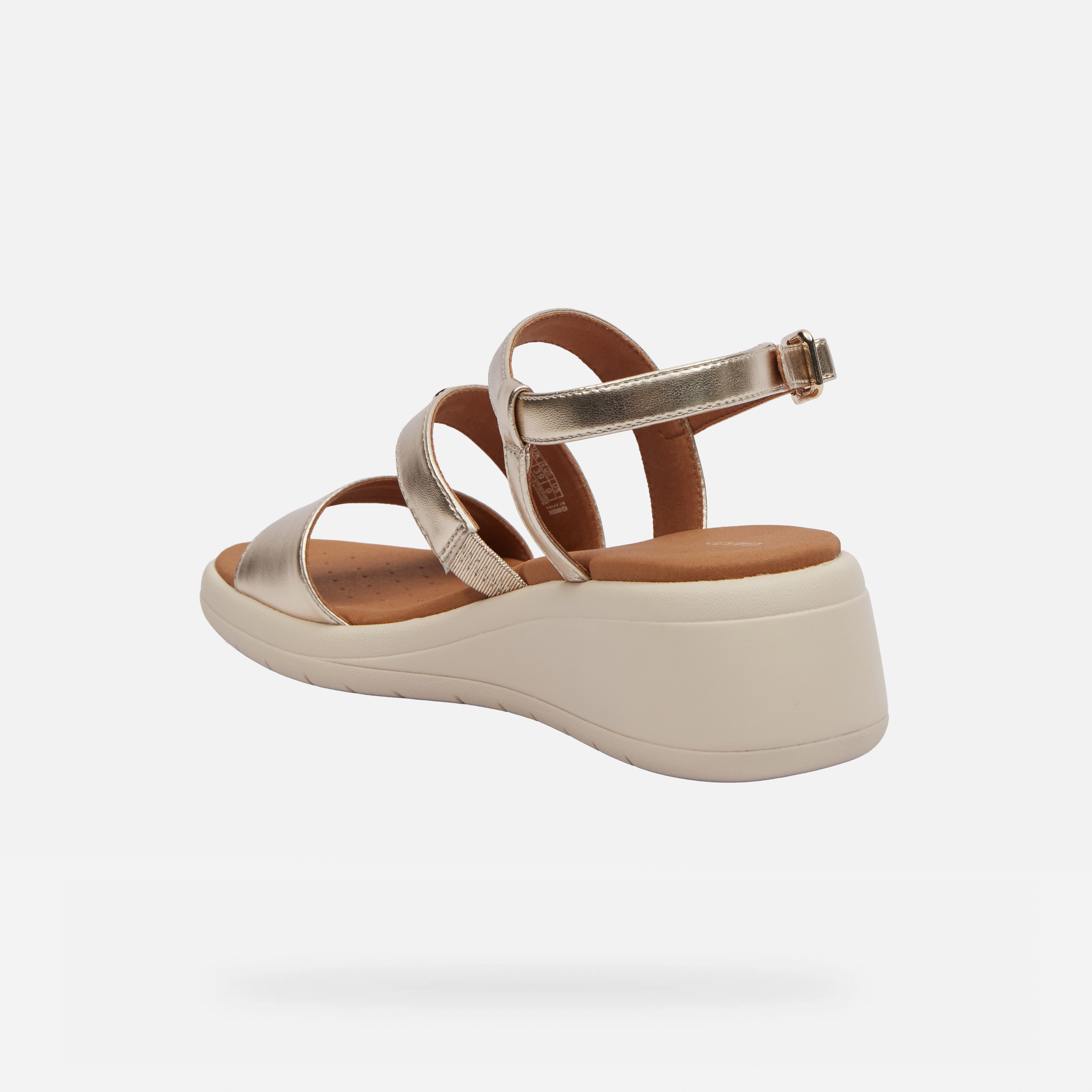 Gold women&#039;s sandals Geox Meliconia - Women&#039;s