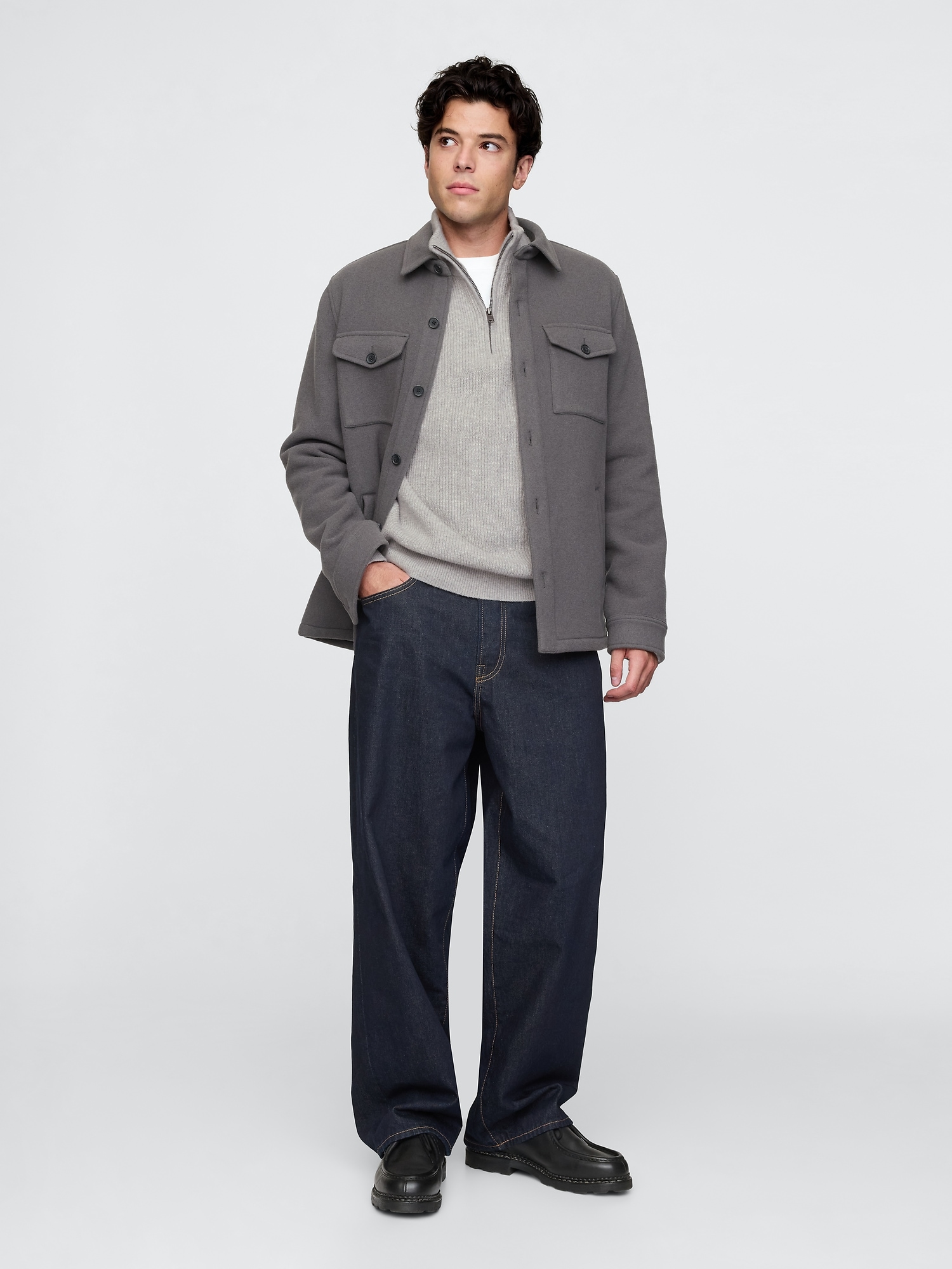 GAP Ribbed sweater CashSoft - Men's