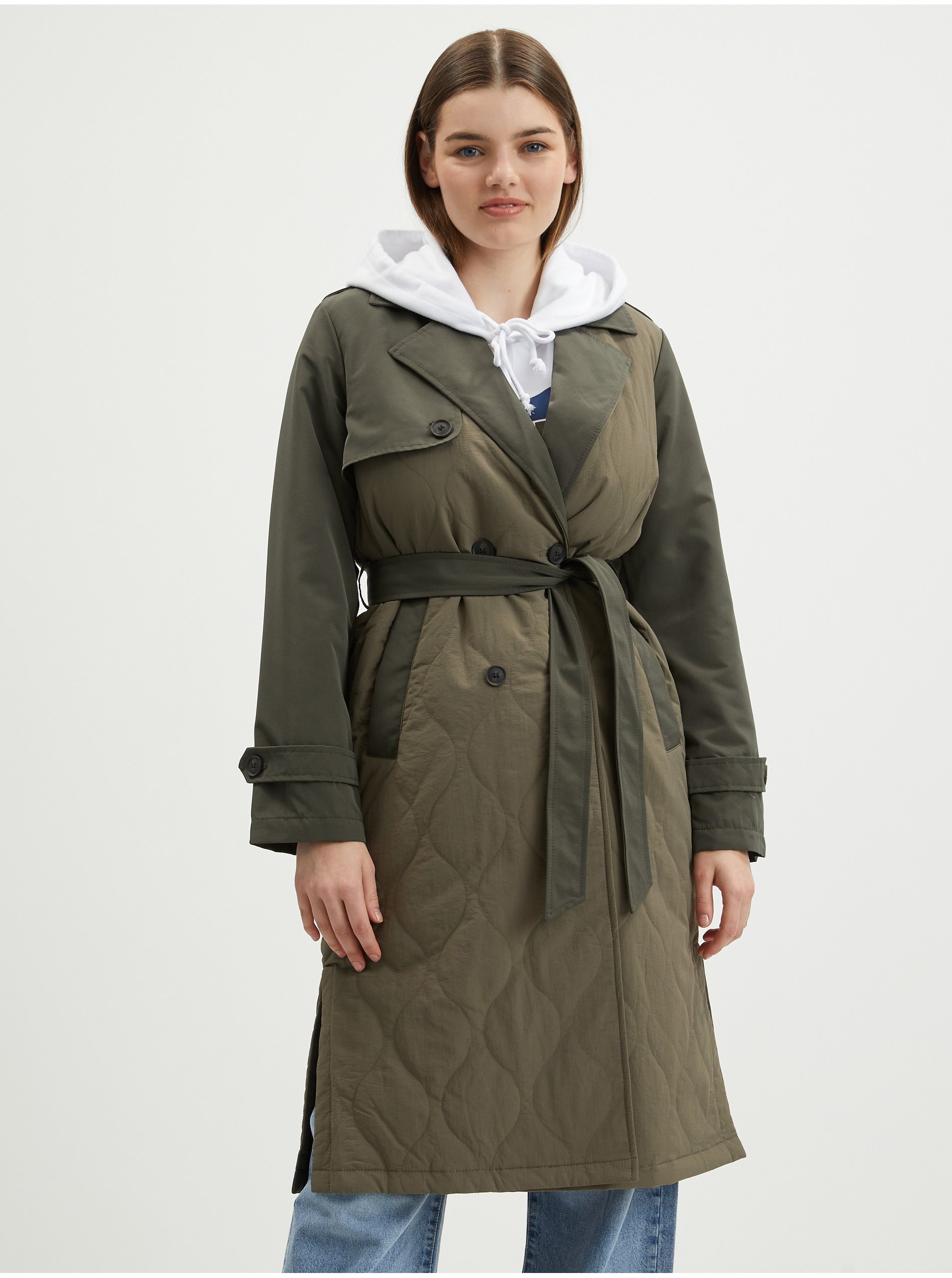Khaki trench coat VERO MODA Sutton - Women