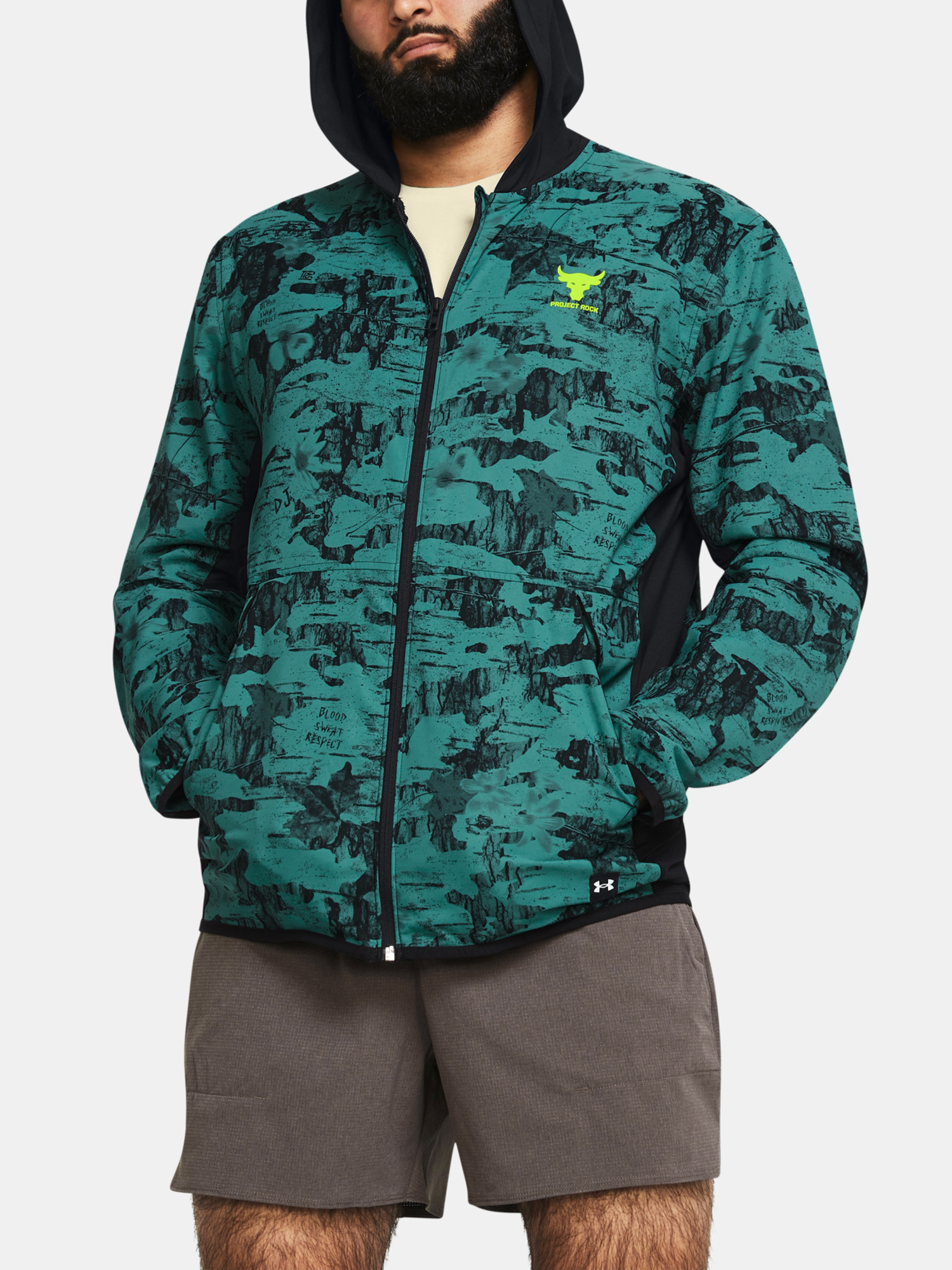 Under Armour Bunda Pjt Rck Iso Tide Hybrid Jkt-BLU - Pánské