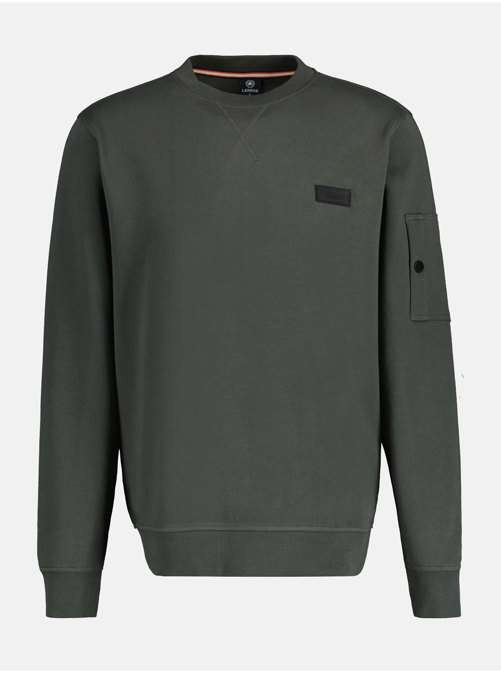Dark gray men's sweatshirt LERROS - Men