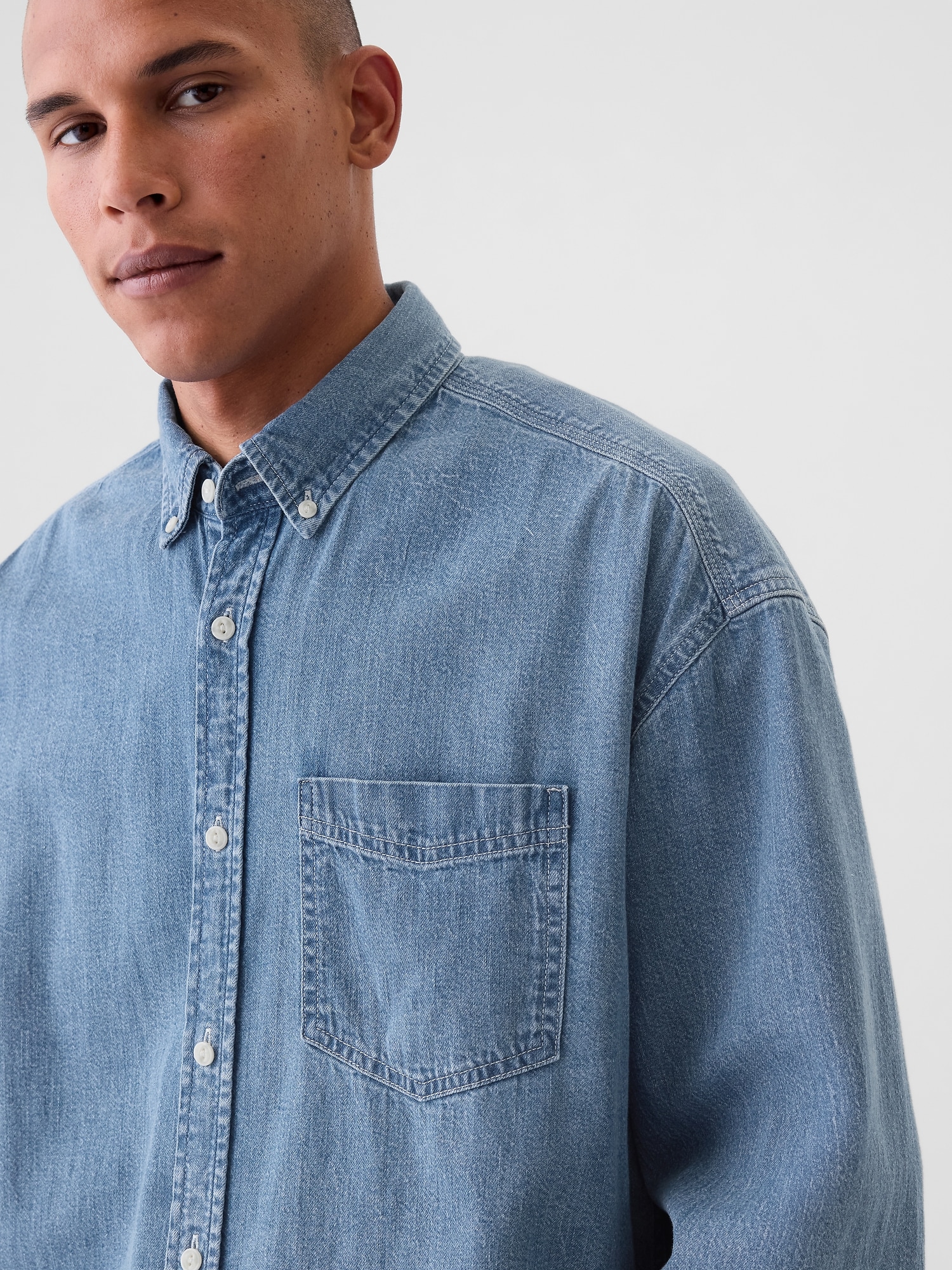 GAP Denim Oversize Shirt - Men's