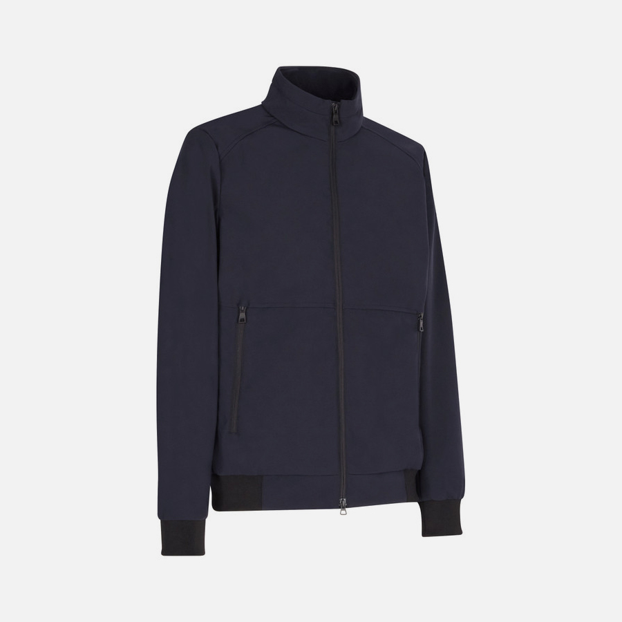 Dark blue men&#039;s down jacket Geox Spherica - Men&#039;s