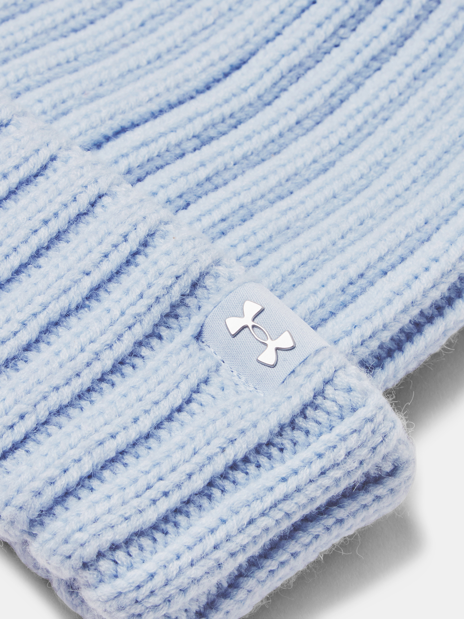 Under Armour W Halftime Pom Beanie-BLU Hat - Women's