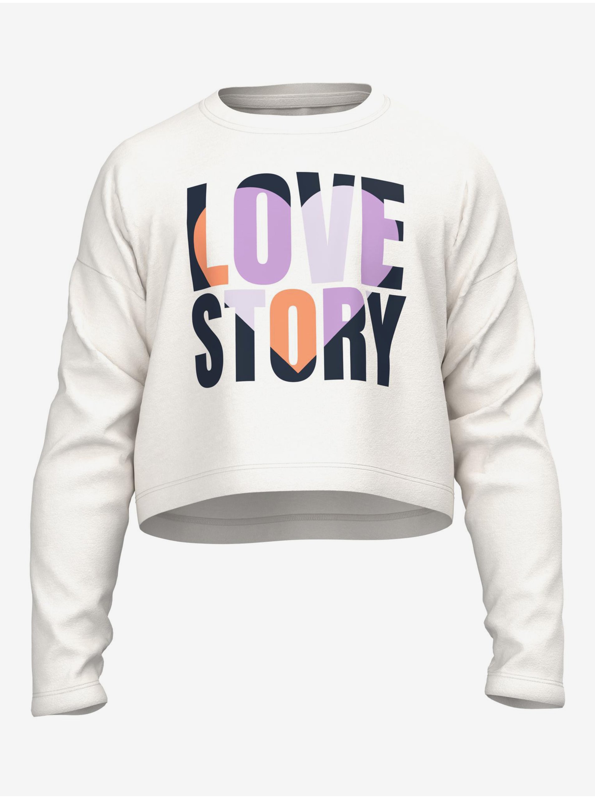 White girly sweatshirt name it Vilma - Girls