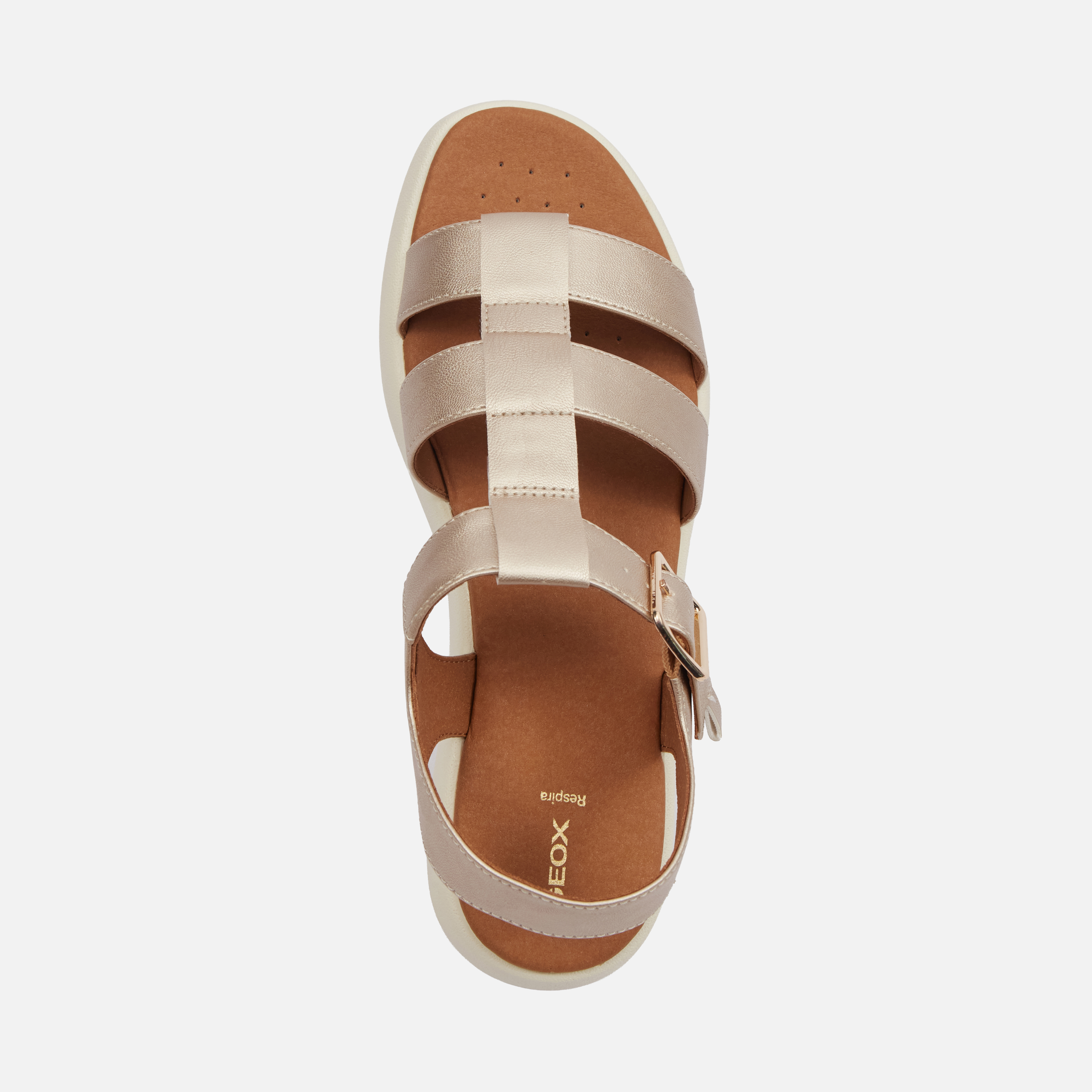 Gold women's sandals Geox Camalei - Women's