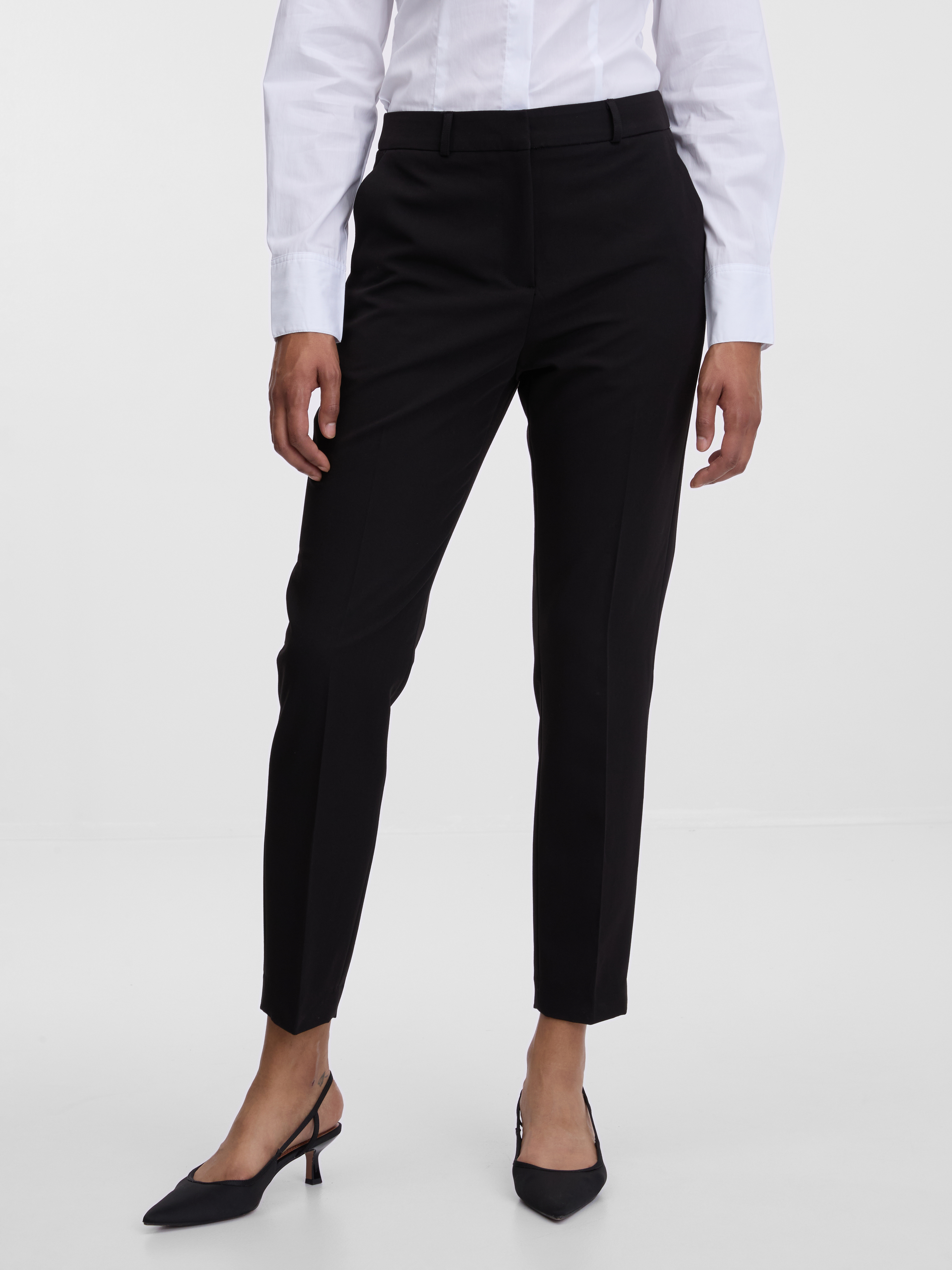 Black womens slim trousers ORSAY - Womens