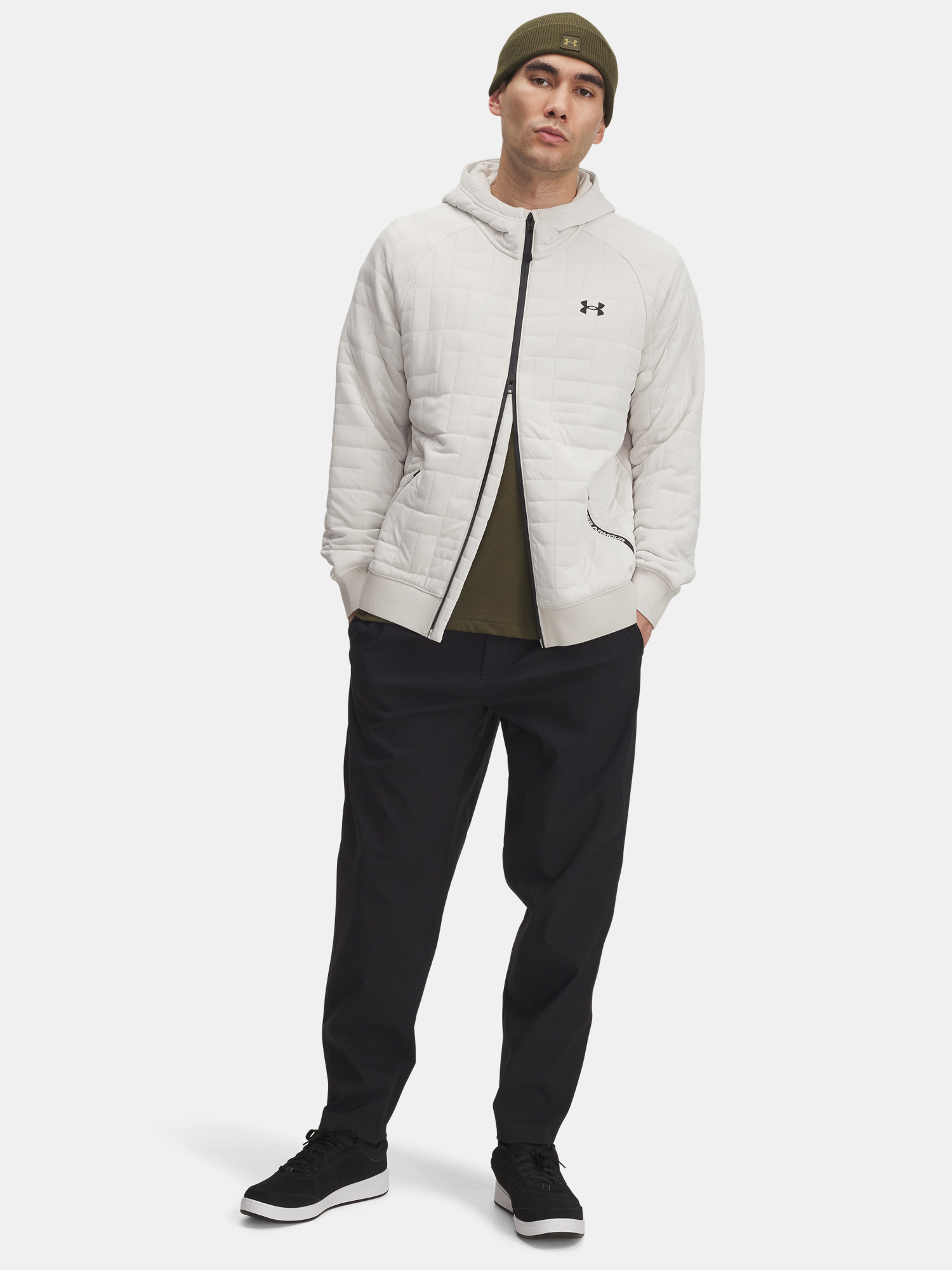 Men&#039;s Under Armour UA UNSTPBLE WOVEN TX TAPER-BLK Men&#039;s Sports Trousers - Mens